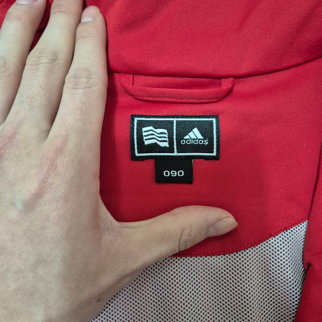 아디다스 퍼포먼스 로고 바람막이 집업자켓 S(90) 상품이미지5