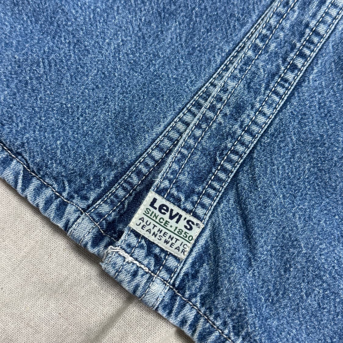 리바이스 90s 빈티지 네이비탭 셔츠 자켓 M(105) 상품이미지4
