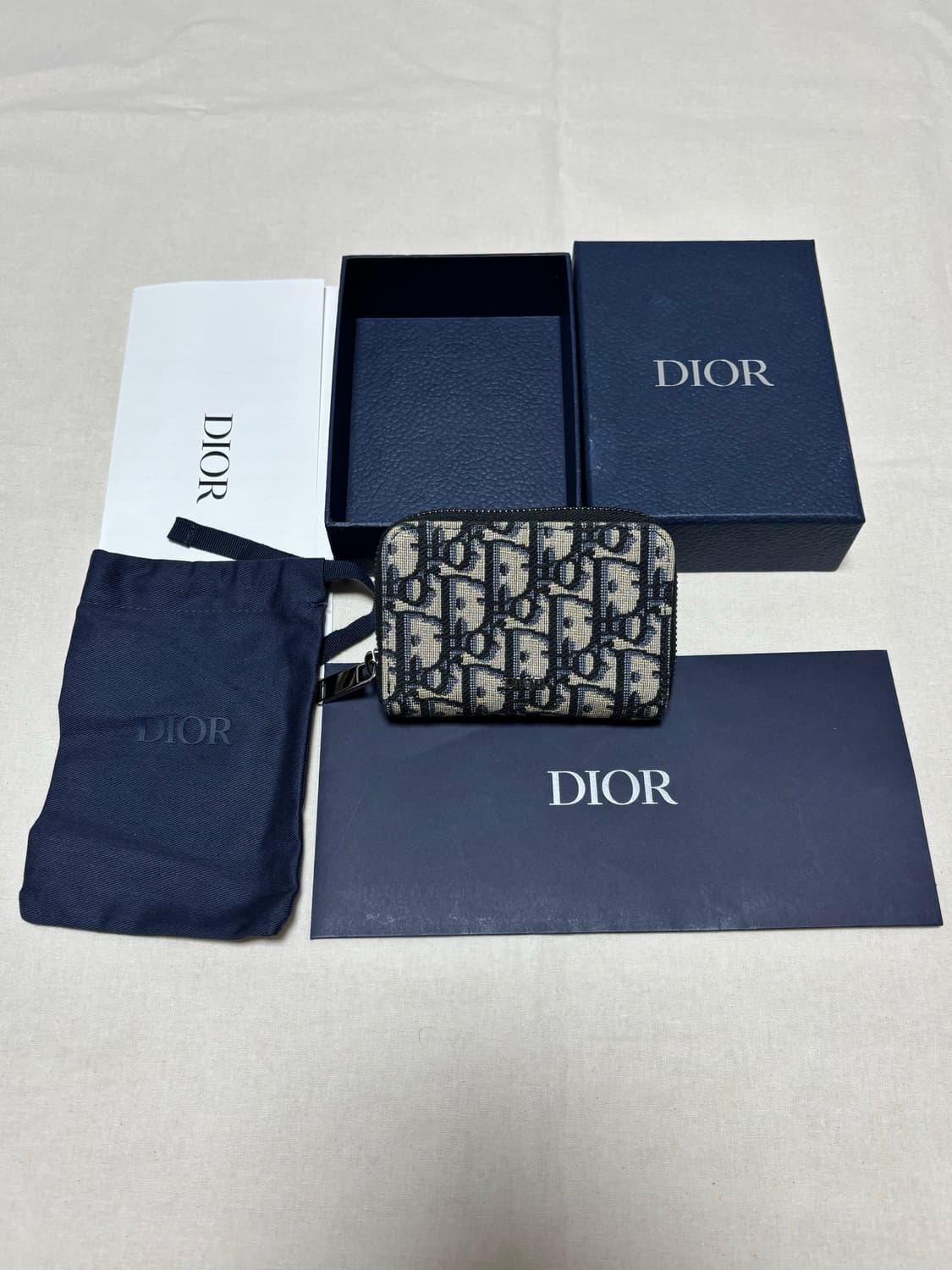 [새상품급] 디올 오블리크 지퍼돌이 반지갑  상품이미지1