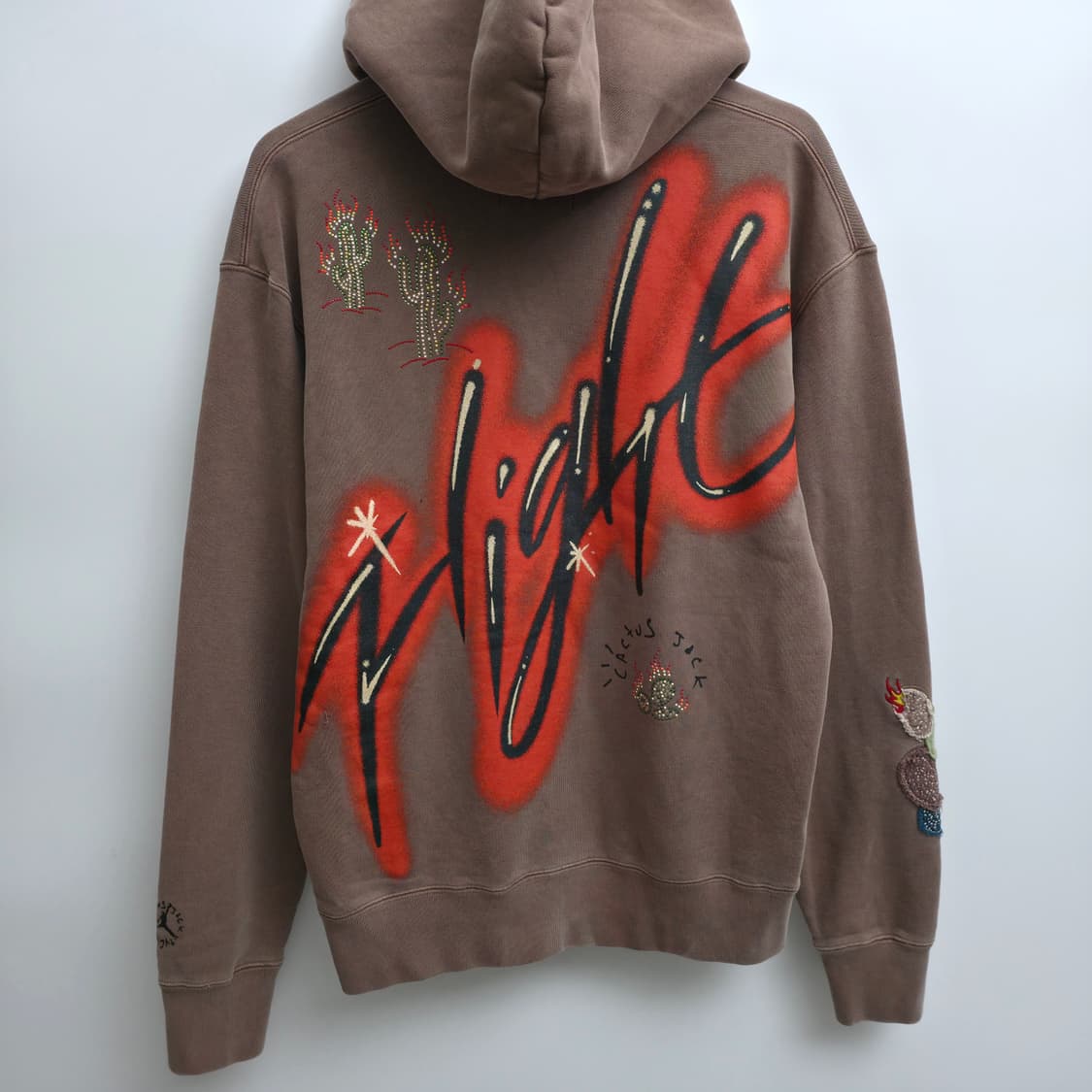 [L] 나이키 조던 x 트레비스캇 엔틱 브라운 후드티 상품이미지2