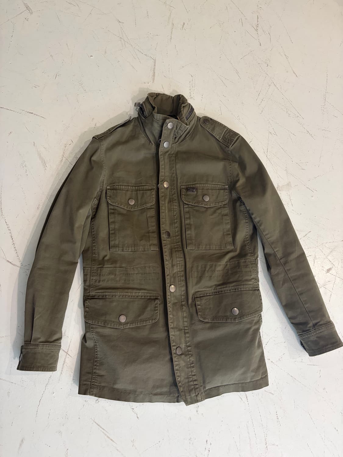 Diesel 카키 밀리터리 필드 자켓 상품이미지5