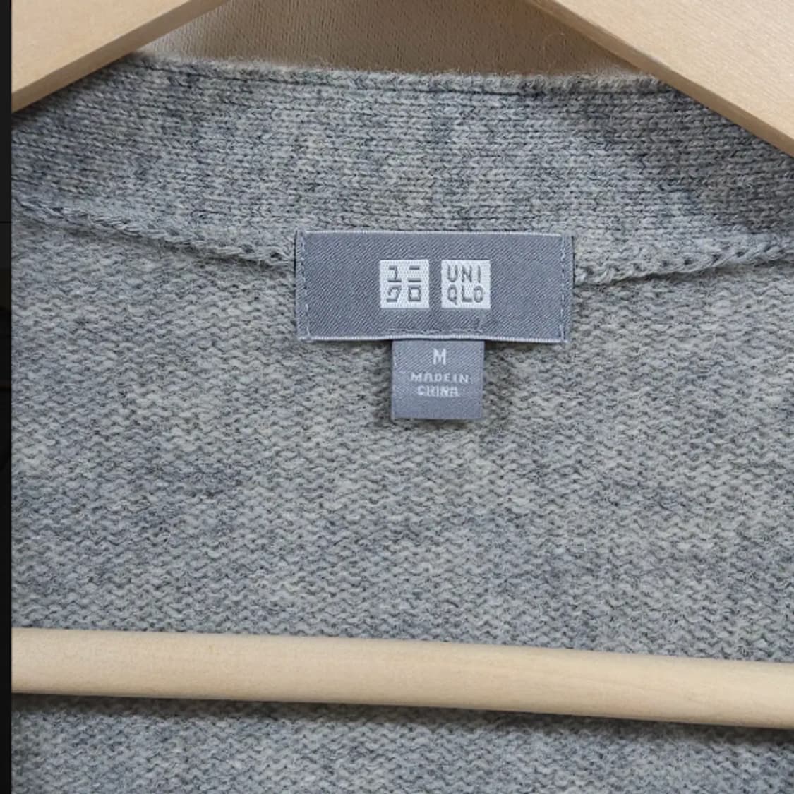 95)유니클로 울 가디건 그레이 상품이미지4