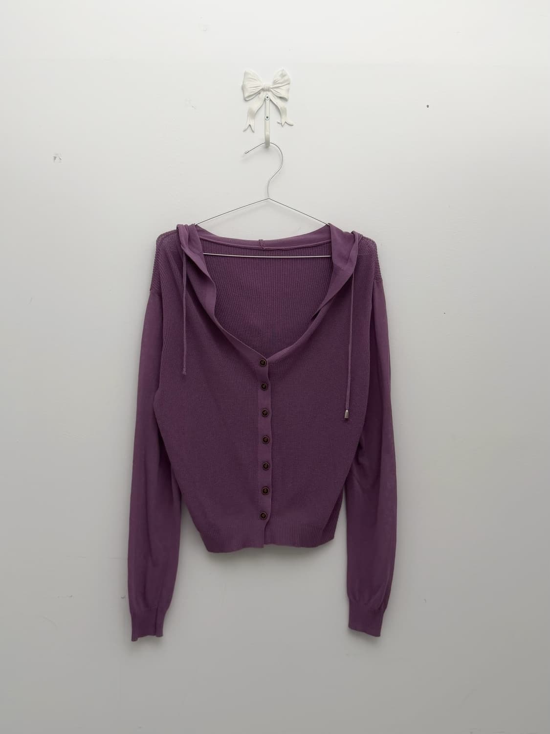 포도 루즈 후드 가디건 상품이미지1