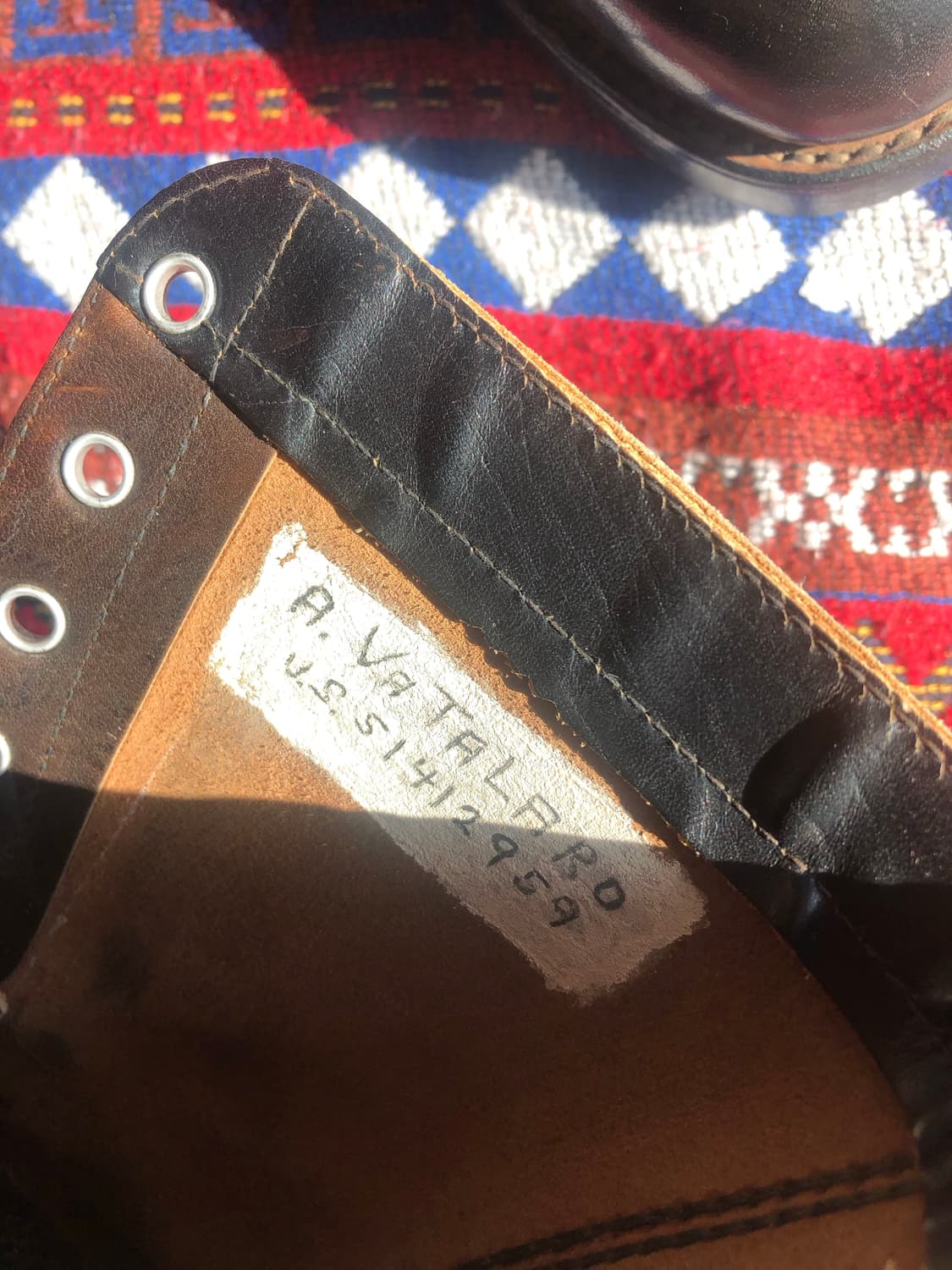 밀리터리 블랙 차심 레더 부츠 270 상품이미지7