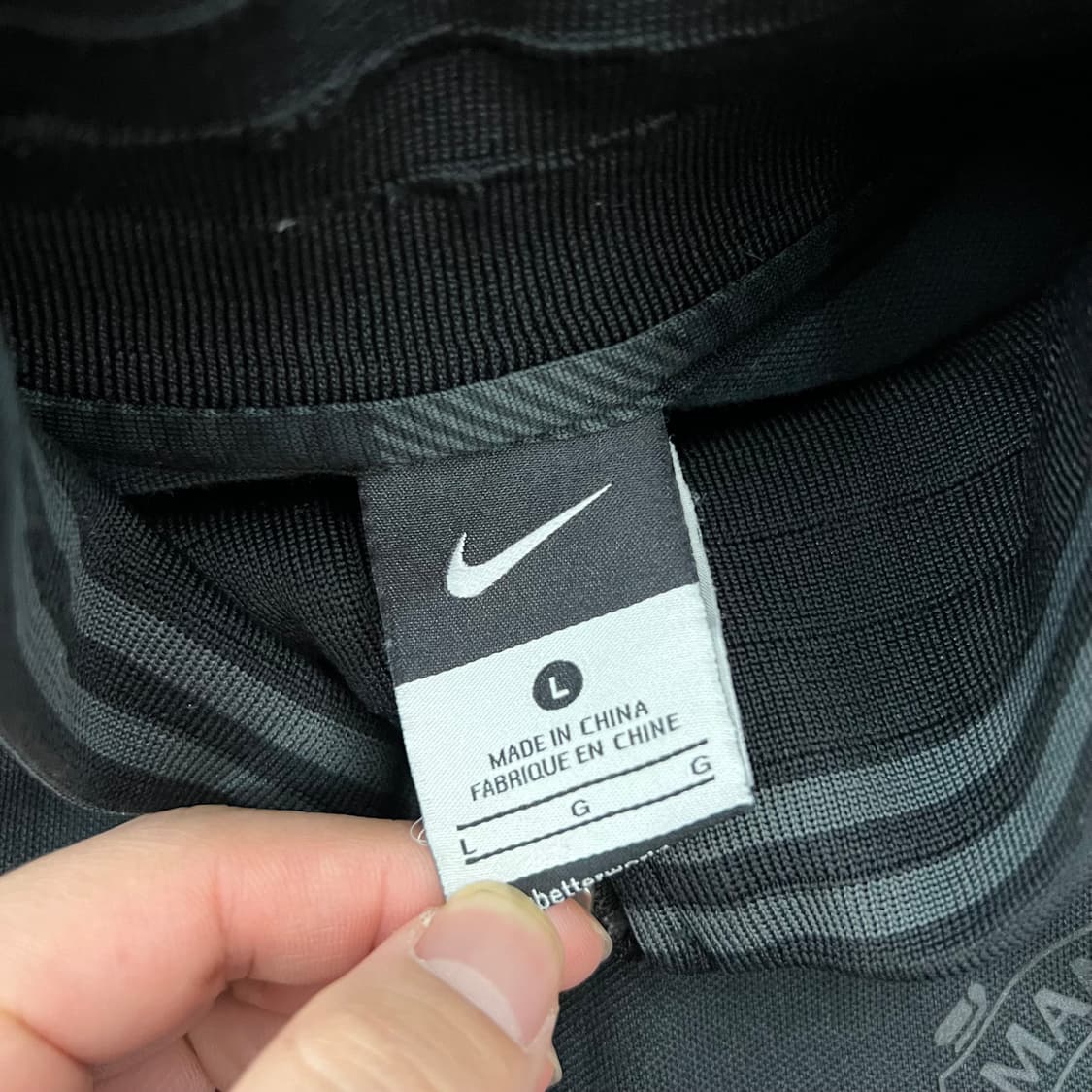 나이키 스우시 맨체스터 유나이티드 올블랙 트랙탑 져지 자켓 상품이미지5