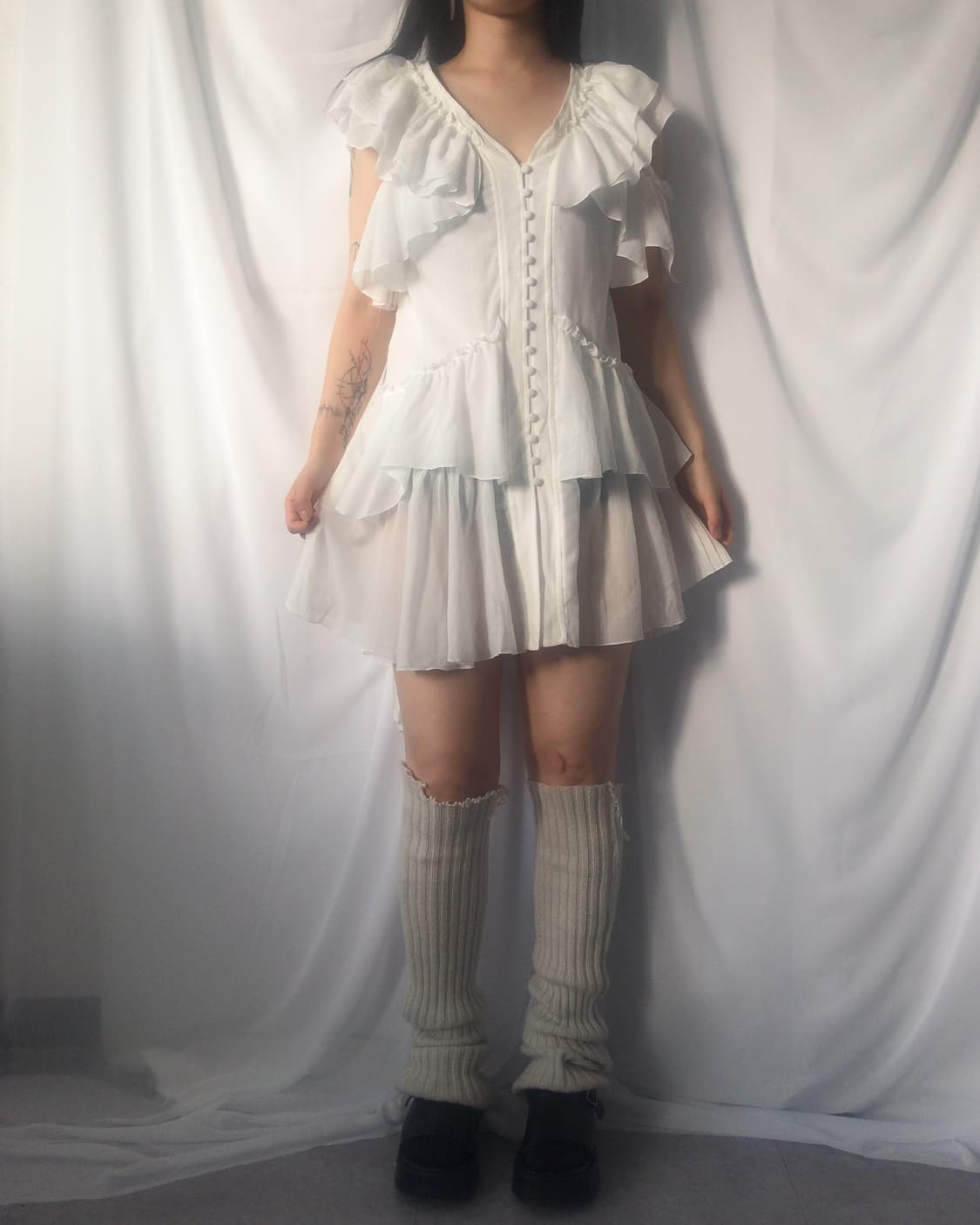 Angel mood ruffle onepiece 상품이미지6