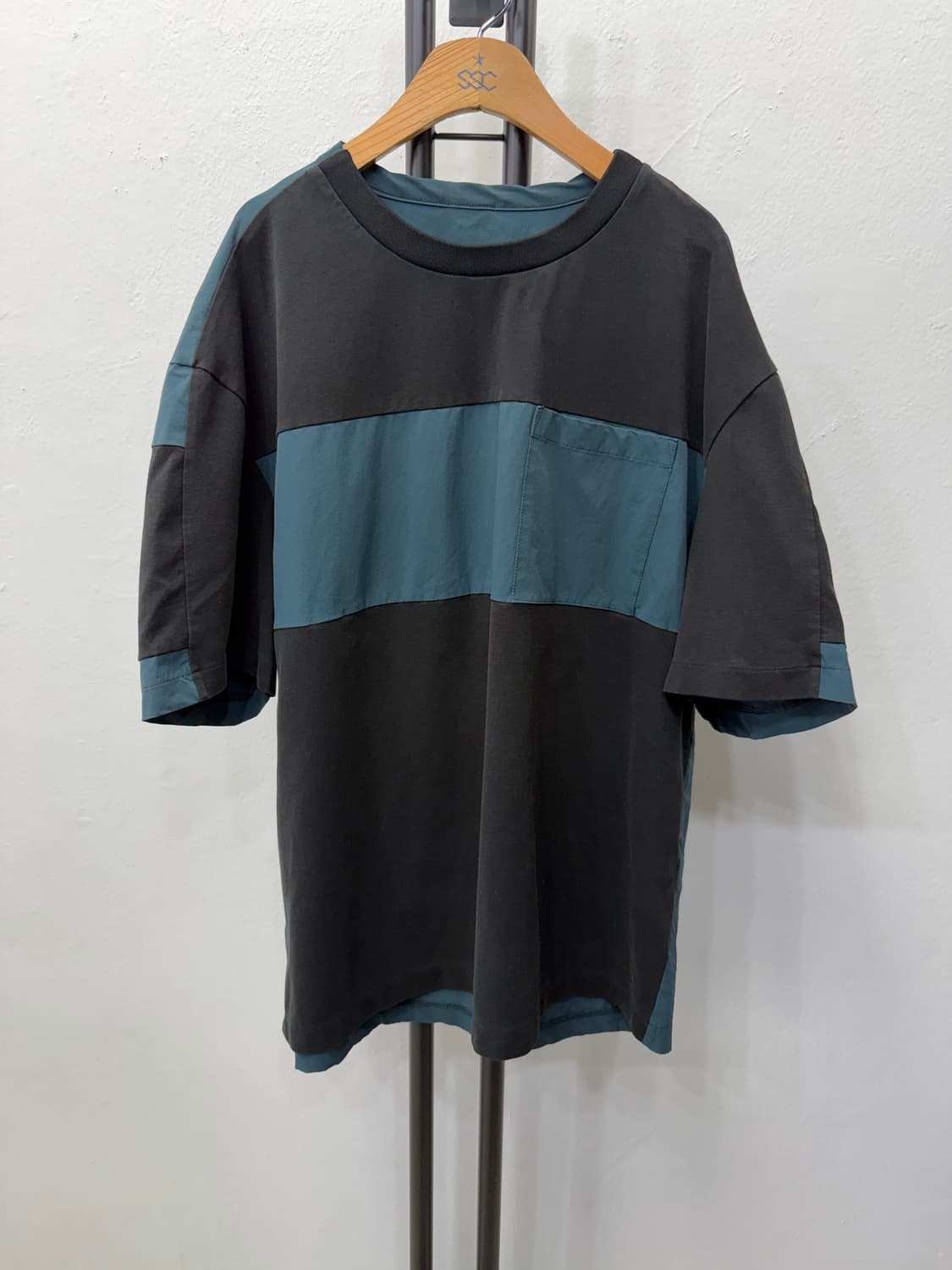 정품) 시스템옴므 한섬 21ss 배색 포인트 반팔티 105 상품이미지1