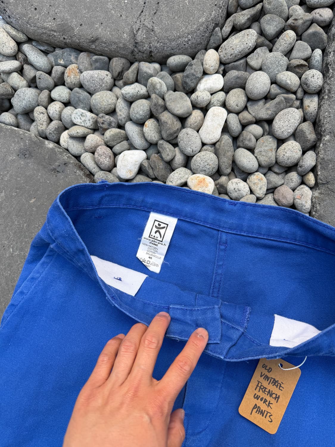 OLD VINTAGE WASHED BLUE 빈티지 프렌치워크팬츠 상품이미지7