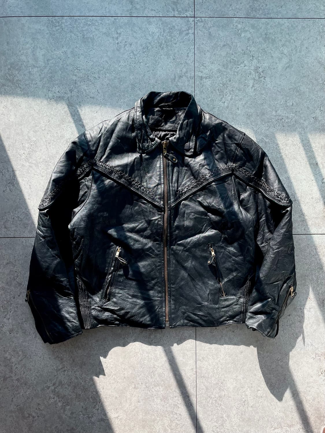 바이커드림어페럴 웨스턴 레더자켓 상품이미지1