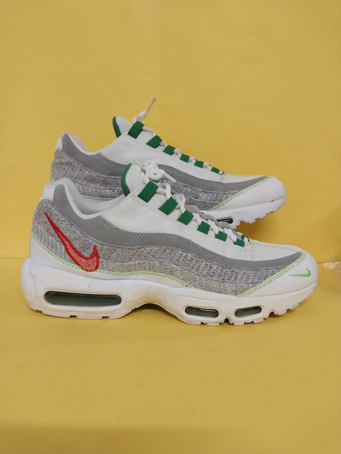 남성 나이키 에어맥스 95 화이트 클래식 운동화 (285) 상품이미지3