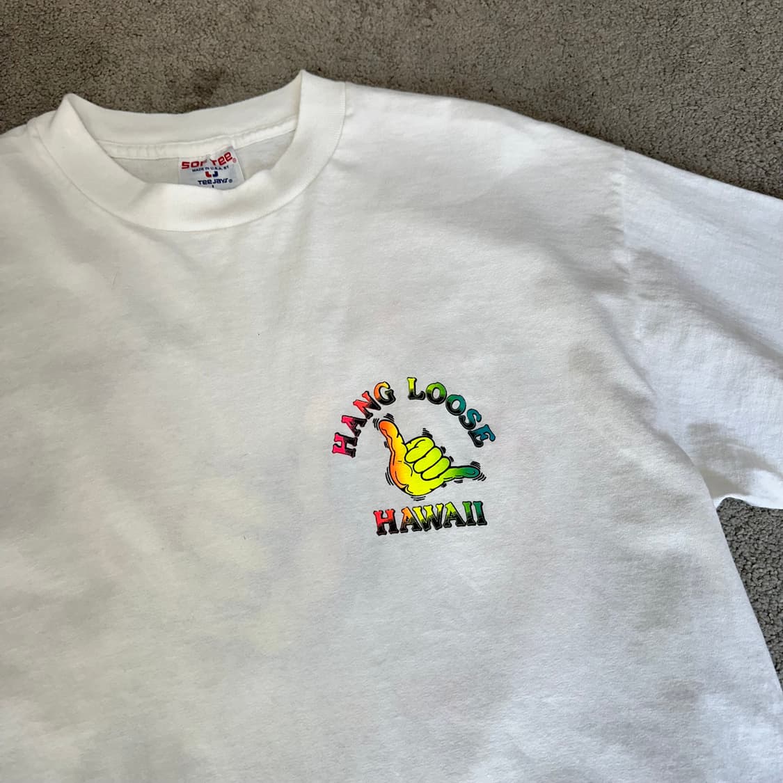USA Sof Tee 90s 하와이 행루즈 그래픽 티셔츠L 상품이미지5