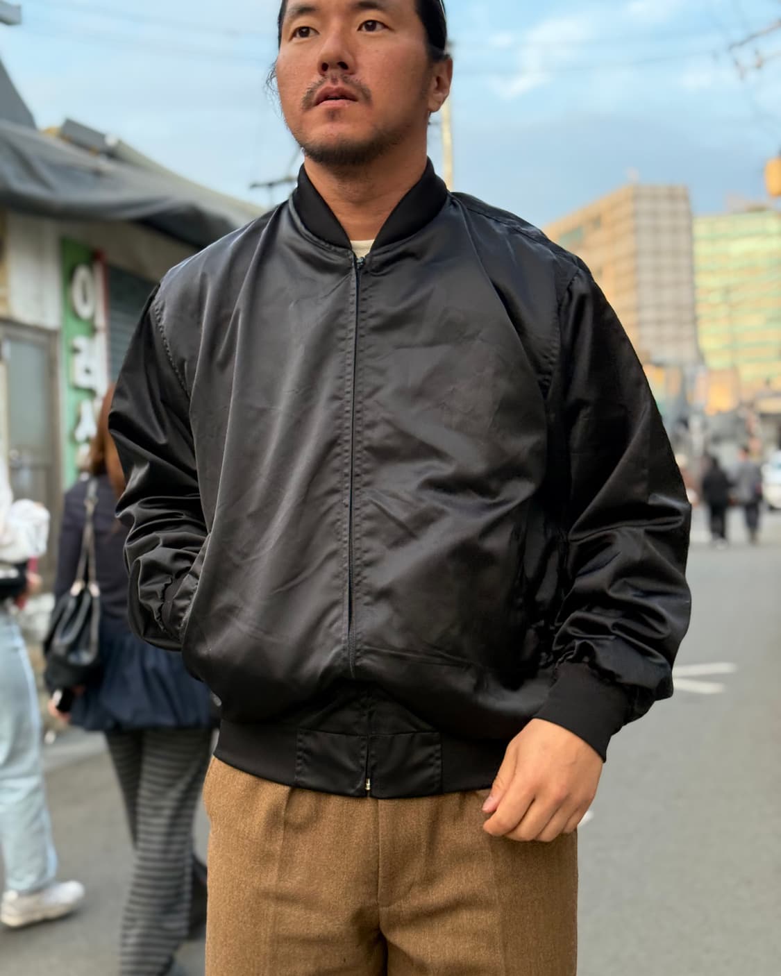 90s 미스터P's 썸띵스페셜 91-95 오키나와 수베니어 자켓 XL 상품이미지7