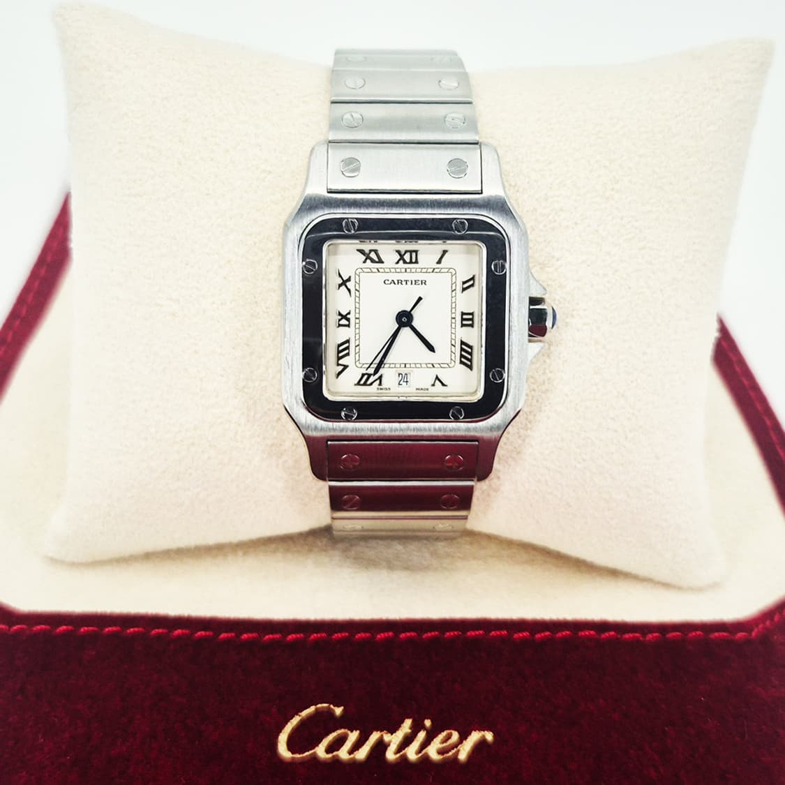 까르띠에 산토스 스틸 라지사이즈 상품이미지2