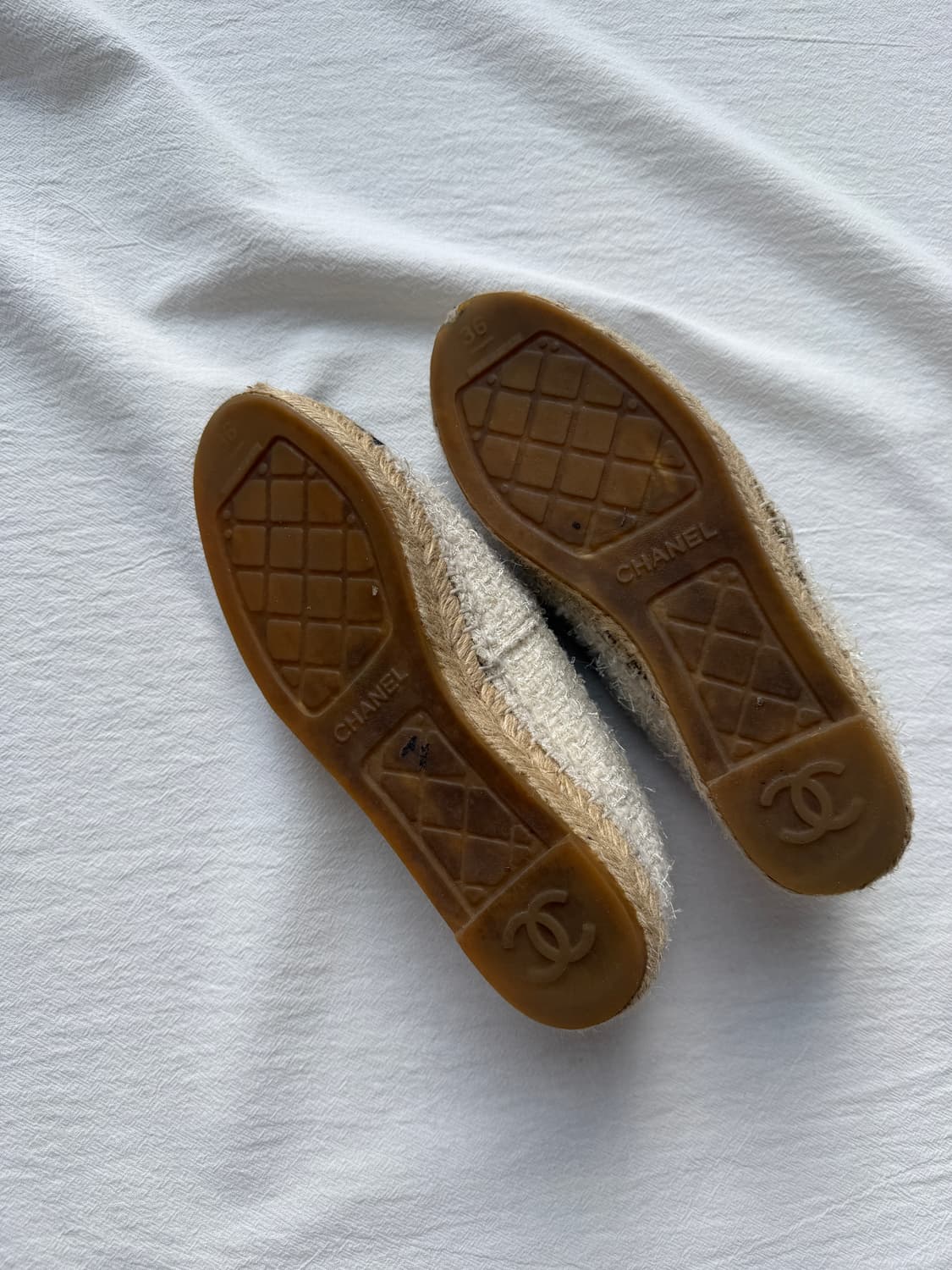 샤넬 트위드 에스파듀 정품 사이즈 36 (230) 택포 상품이미지3