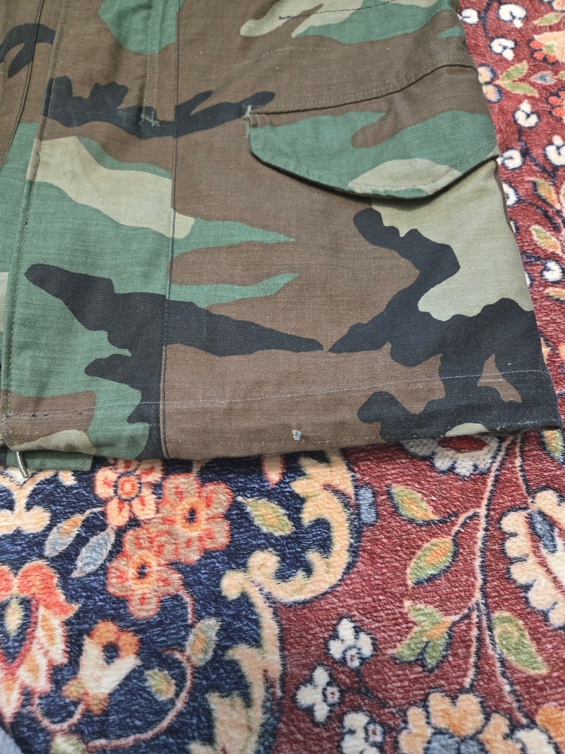 오리지널 US ARMY M65 필드 자켓 우드랜드 (스몰,래귤러) 상품이미지6