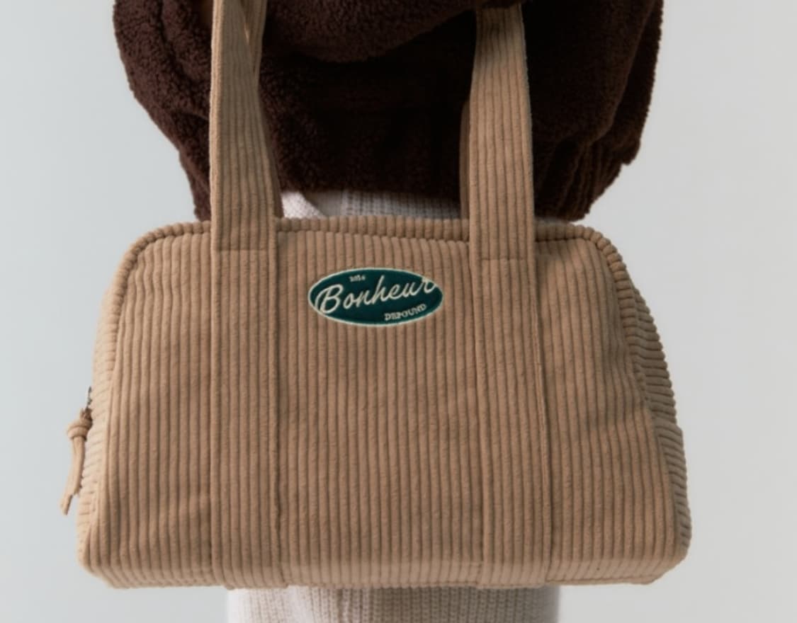 드파운드 코듀로이 볼링백 숄더백  상품이미지1