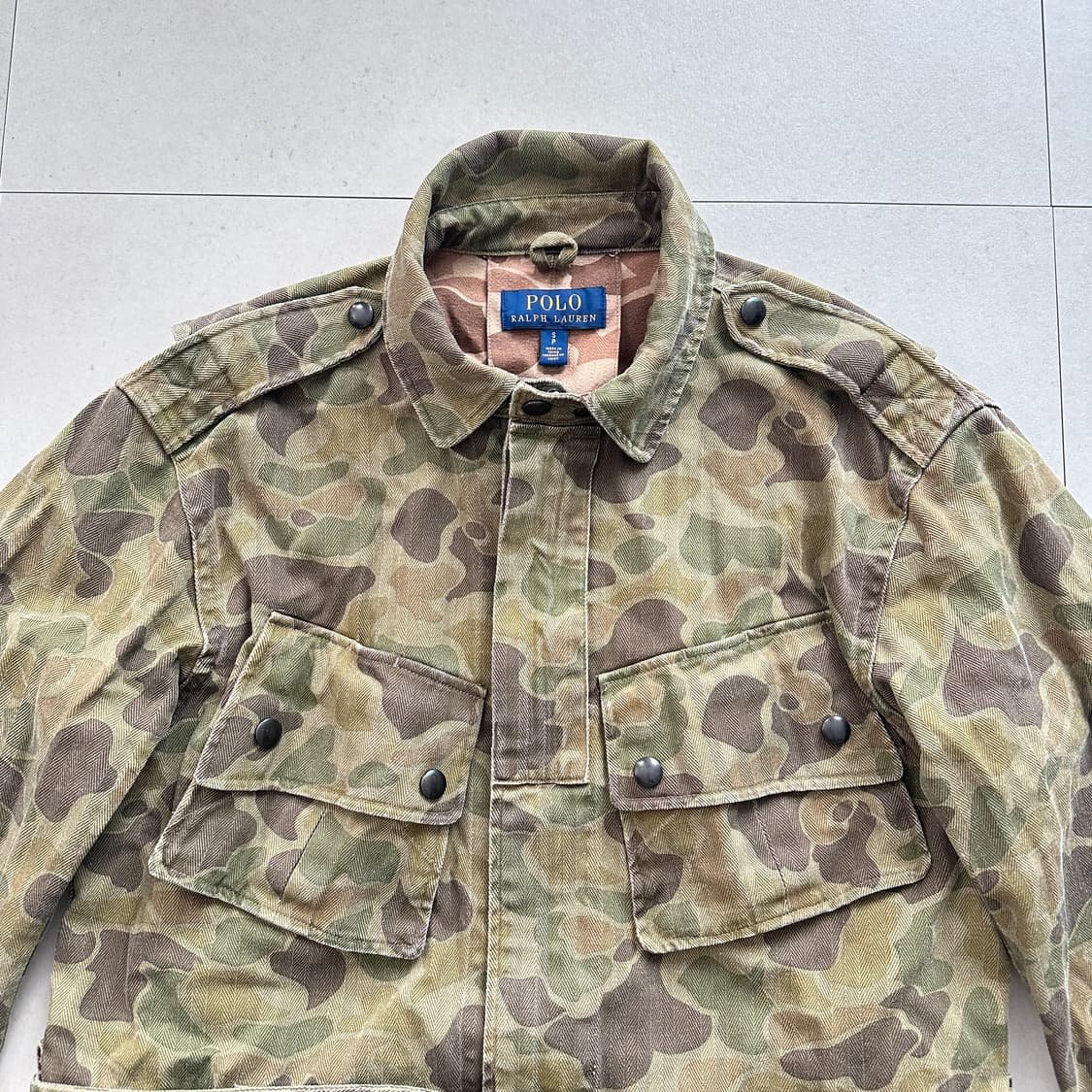 폴로랄프로렌 빈티지워싱 덕카모 파라트루퍼 벨티드자켓 상품이미지2