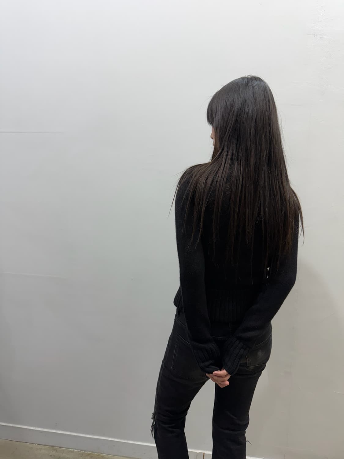 아르마니 레더&니트 크롭 투웨이 집업 상품이미지8