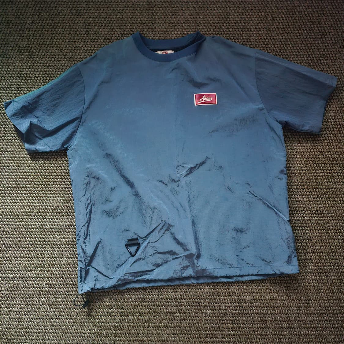 아카우(Akaw) 립스탑 나일론 반팔티 네이비 L 상품이미지1