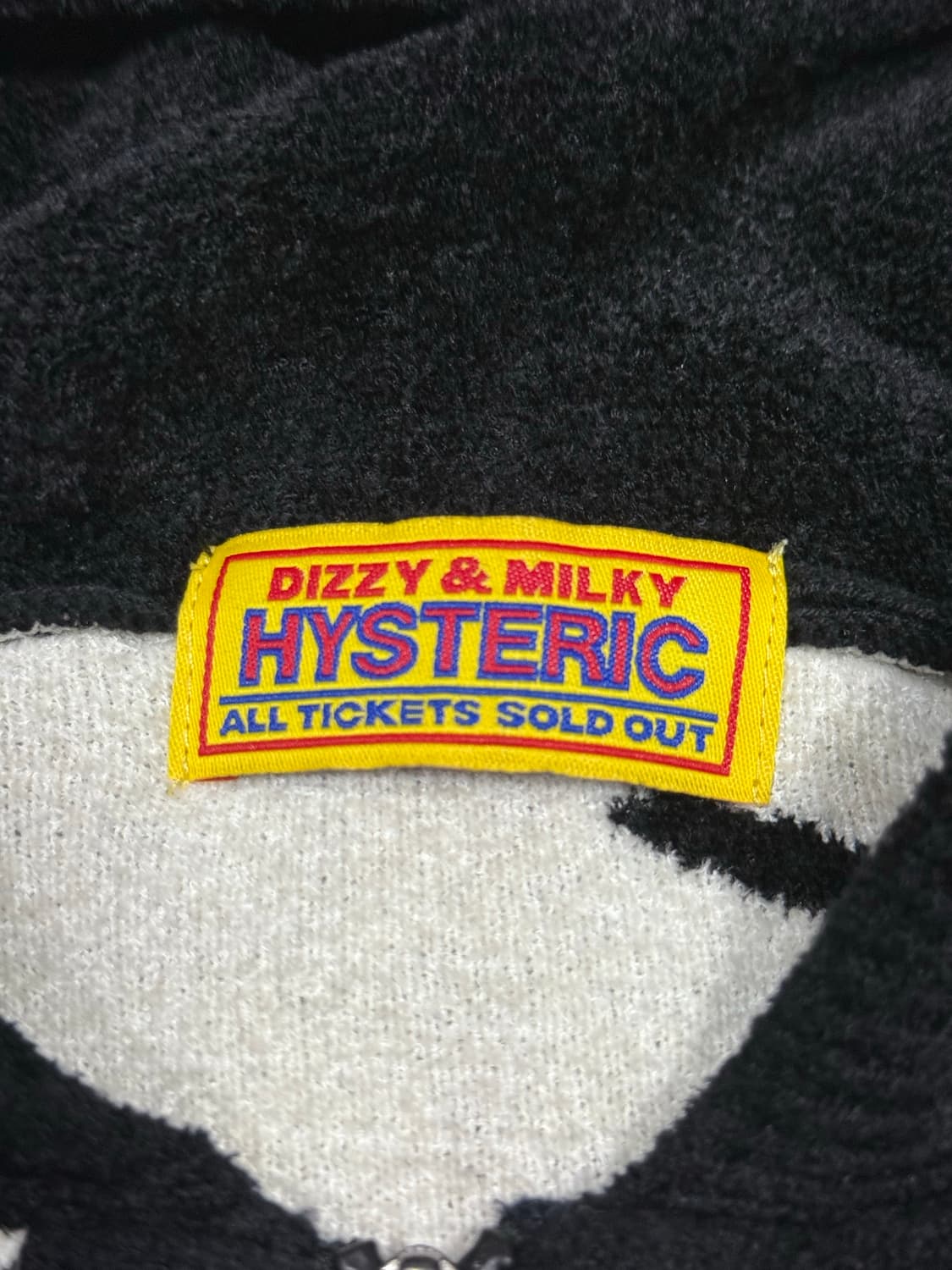 히스테릭 글래머 해골 보석 돈 테리 원단 플리스 후드 집업 자켓 상품이미지5