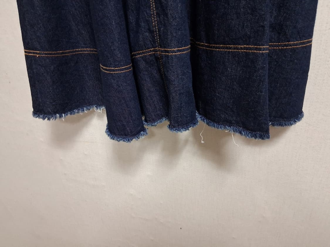 일본수입빈티지 AZUL 진청플레어롱스커트 하이웨스트 미착컨디션26 27까 상품이미지7