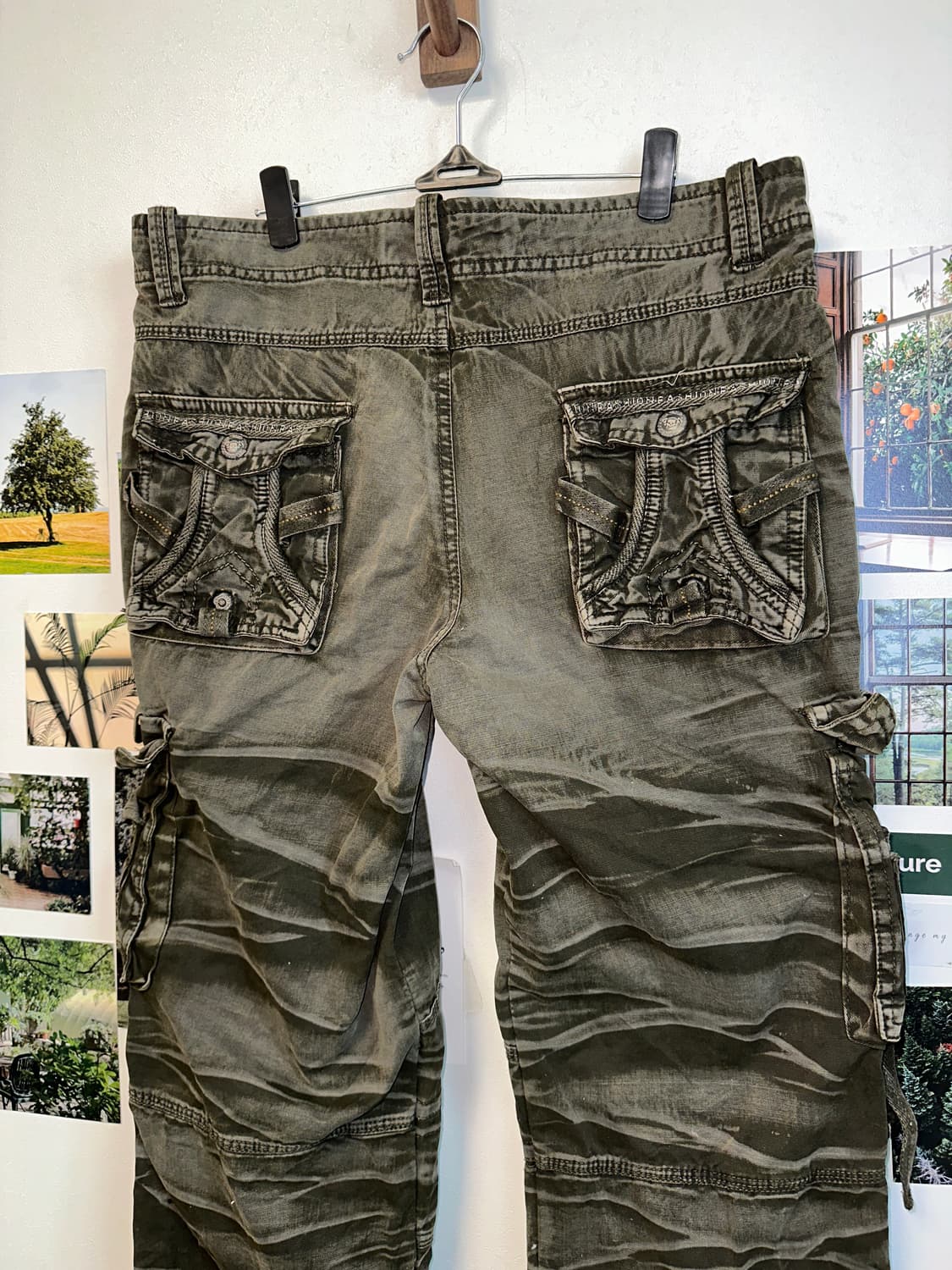 Ash khaki grunge pocket 카고팬츠 상품이미지5