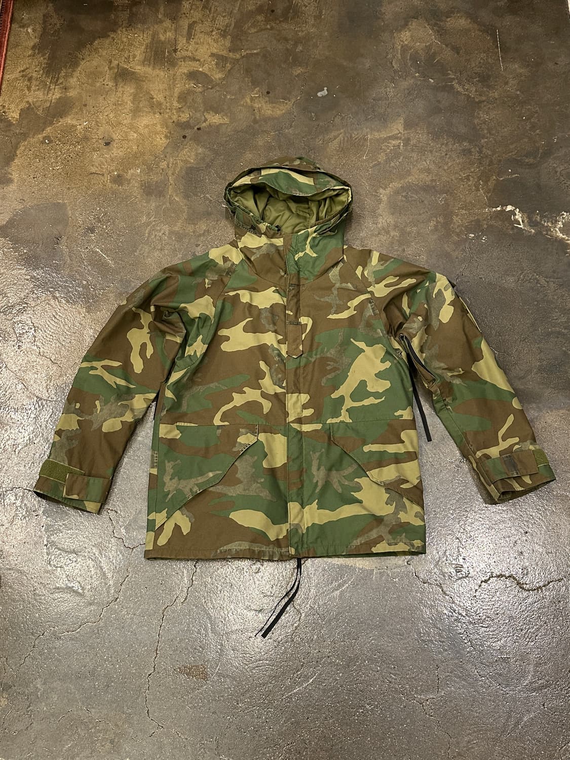 US ARMY 미군 오리지널 1세대 고어텍스 우드랜드 파카 M-R 상품이미지1
