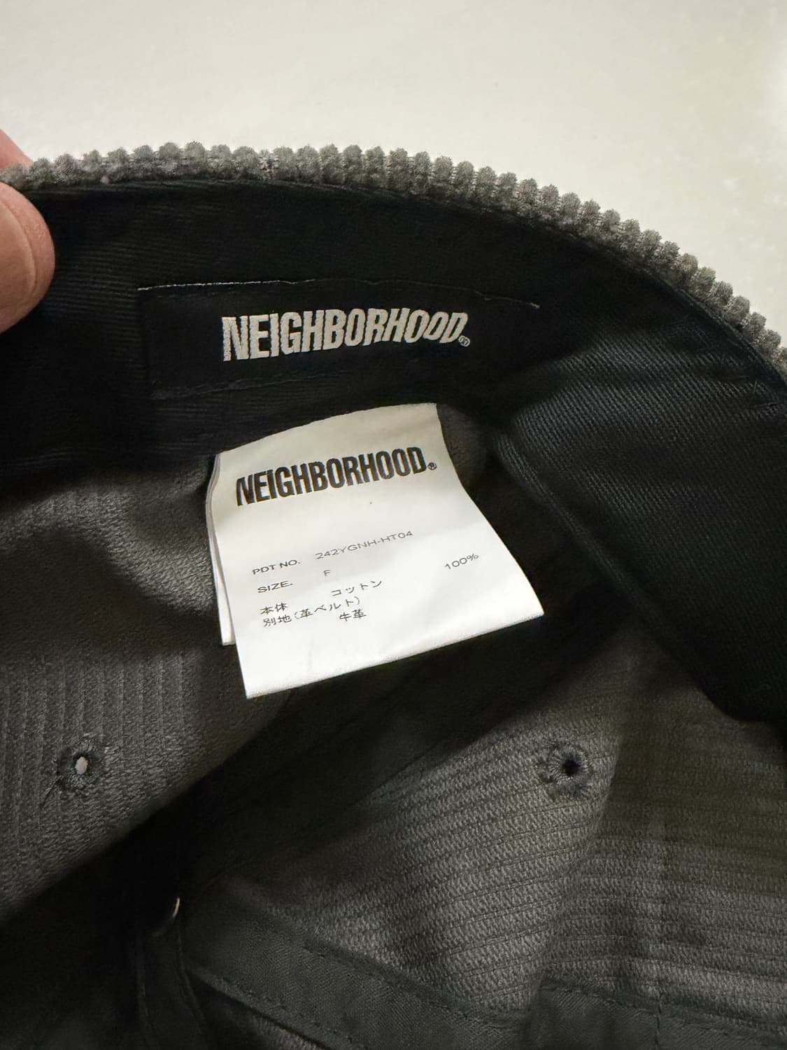 네이버후드 코듀로이 패치 캡 상품이미지3