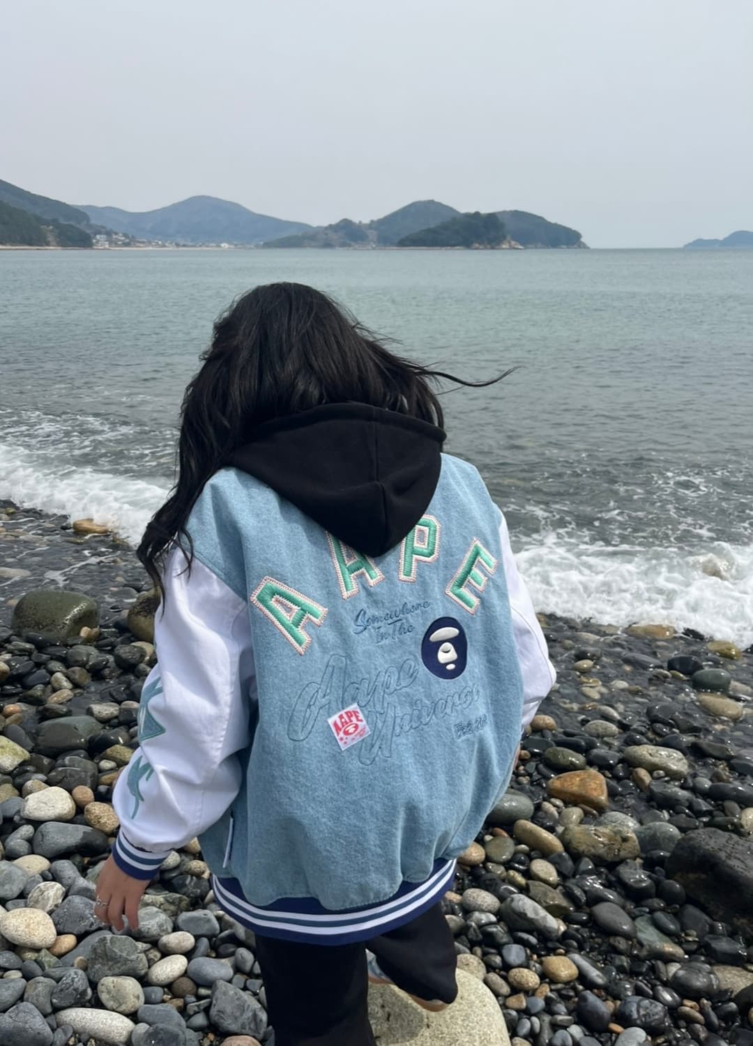 에이프 청 바시티 자켓 상품이미지4