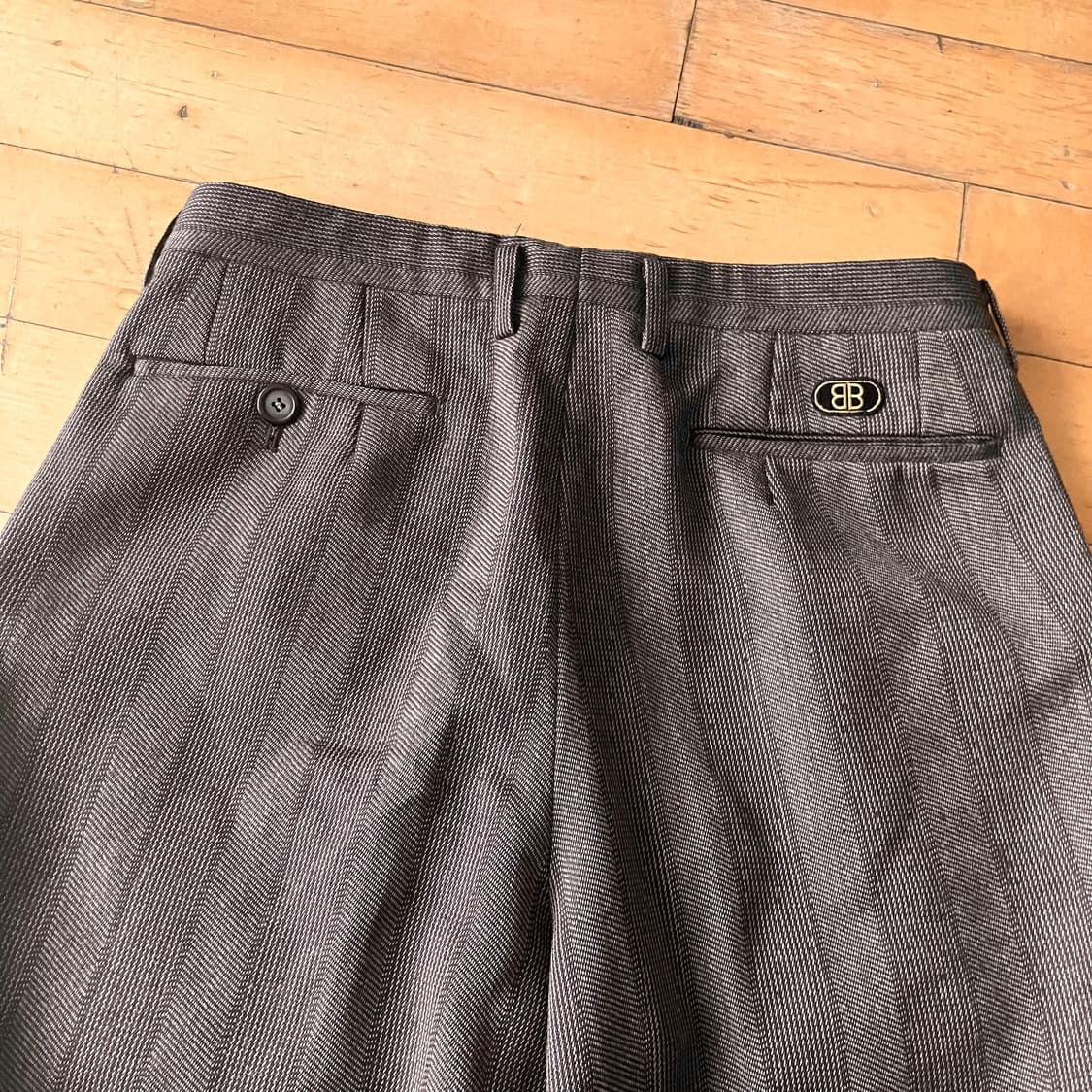 BALENCIAGA 빈티지 발렌시아가 90s 투턱 울 슬렉스 상품이미지9