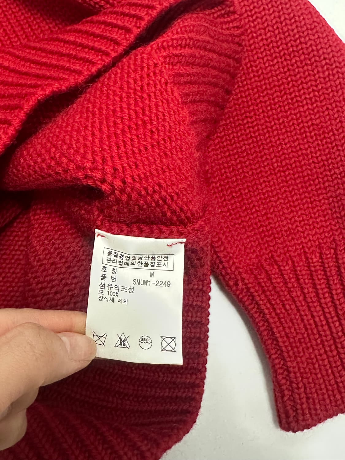 폴로 떡볶이 숄카라 울 니트 상품이미지8