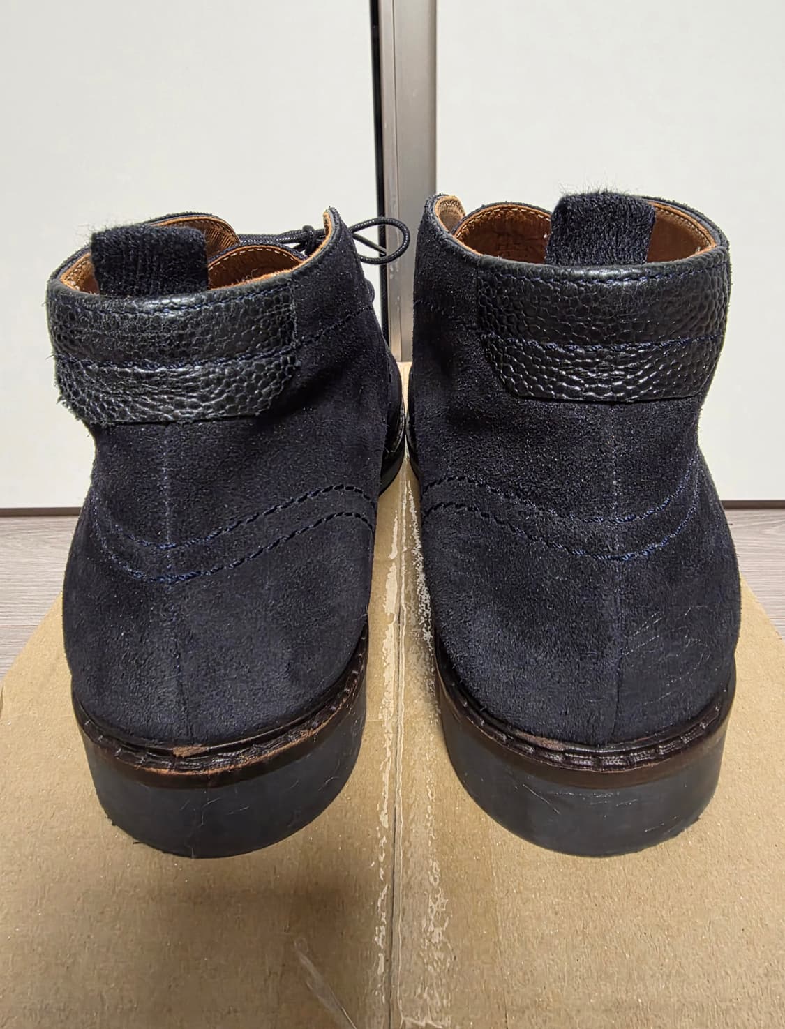 마시모뚜띠 남성 Black 스플릿 스웨이드 사파리 부츠 EU43(275) 상품이미지6