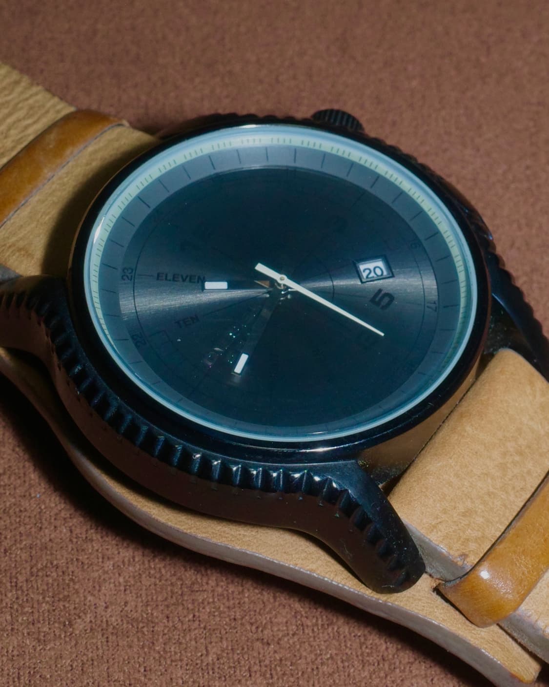 디젤 빈티지 레더 시계 워치 상품이미지3