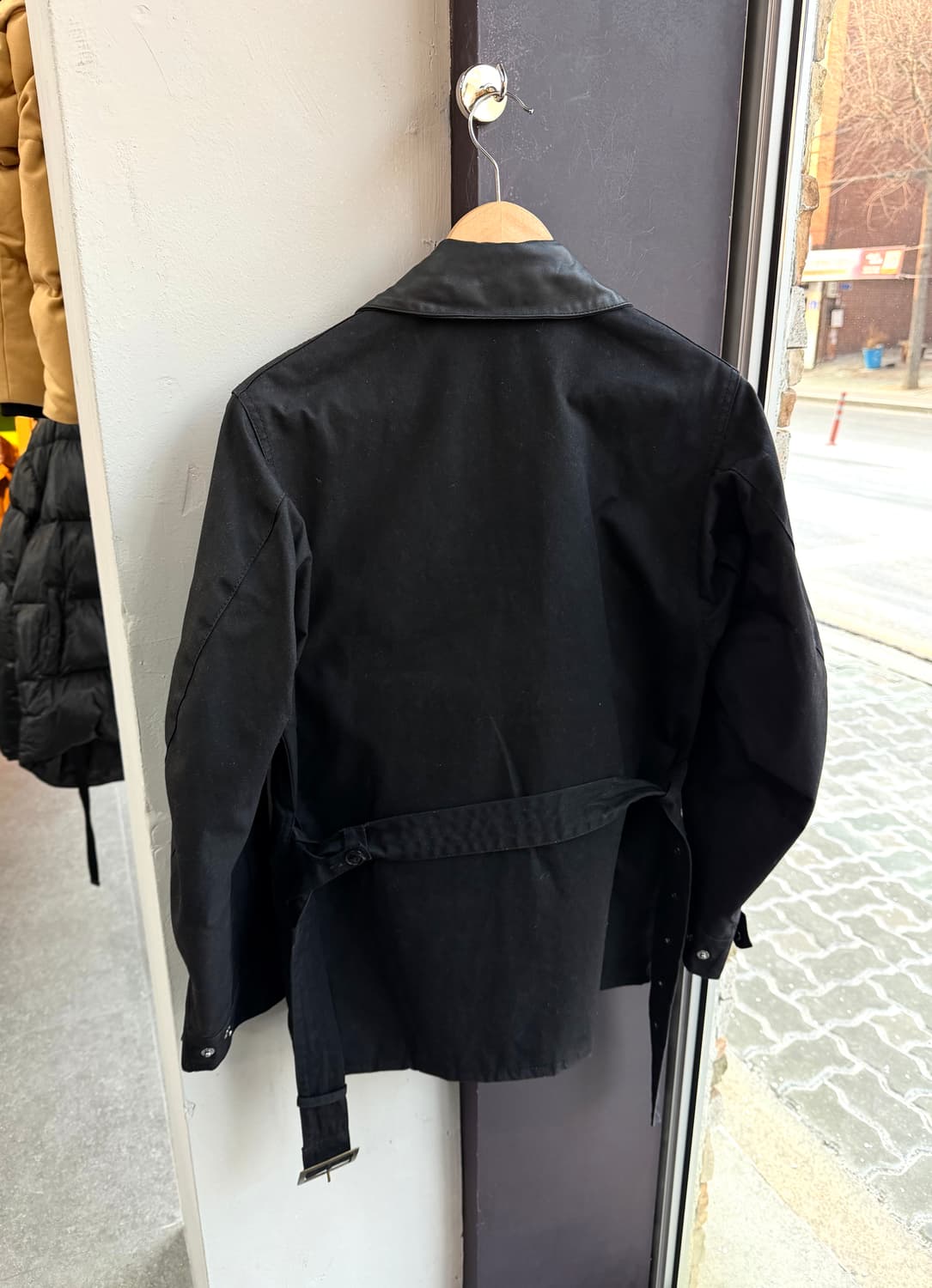 S/ 바버X데우스 유니온젝 왁스 레더 자켓 상품이미지9