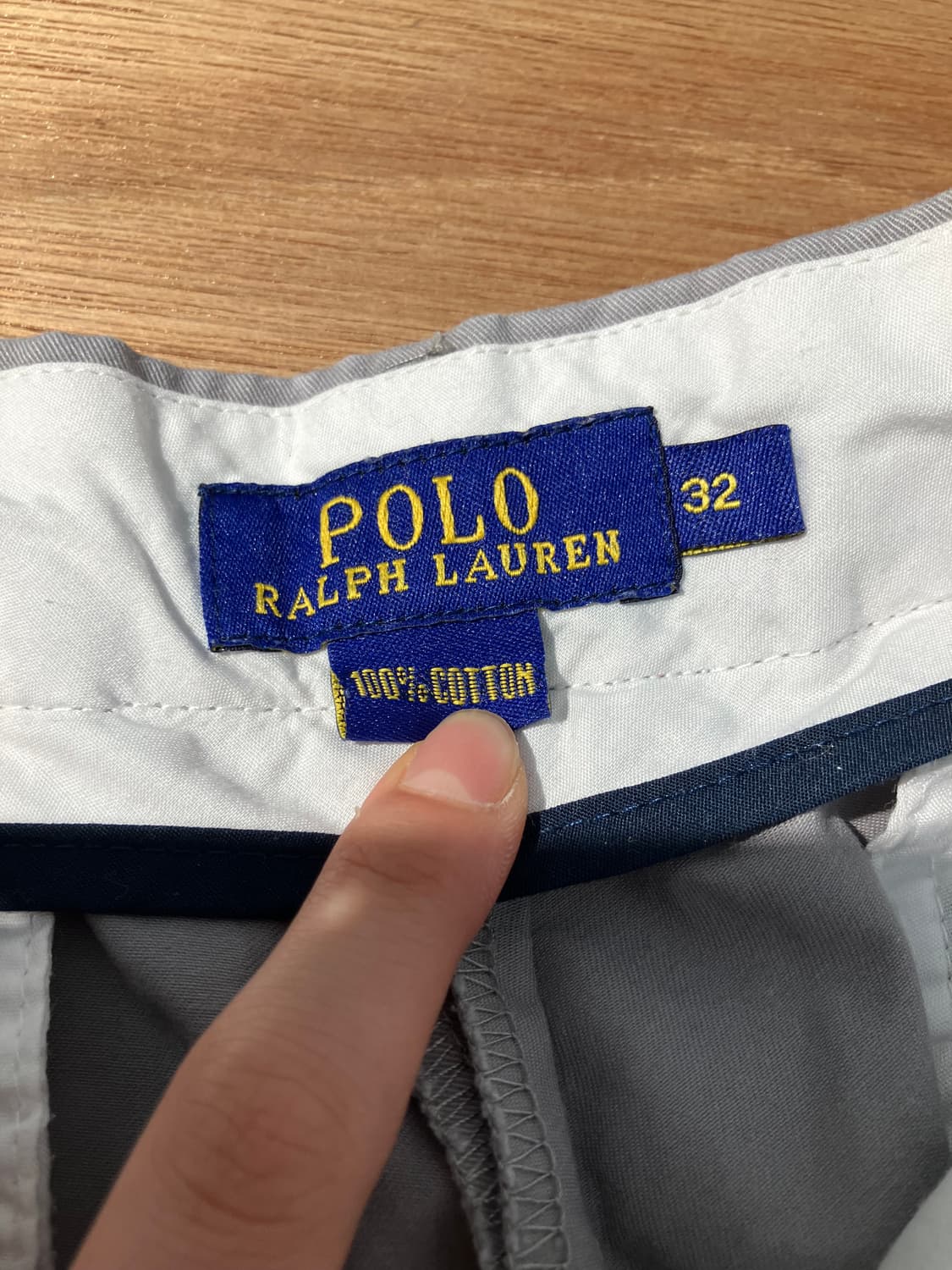 Polo Ralph Lauren 코튼 그레이 쇼츠 팬츠 32 상품이미지4