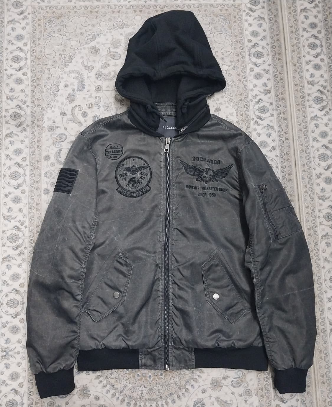 BUCKAROO 후드 빈티지 MA-1 항공점퍼  (후드분리됨) 상품이미지1