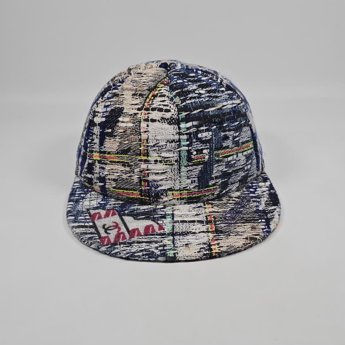 샤넬 블루 멀티 트위드 베이스볼 캡 상품이미지2