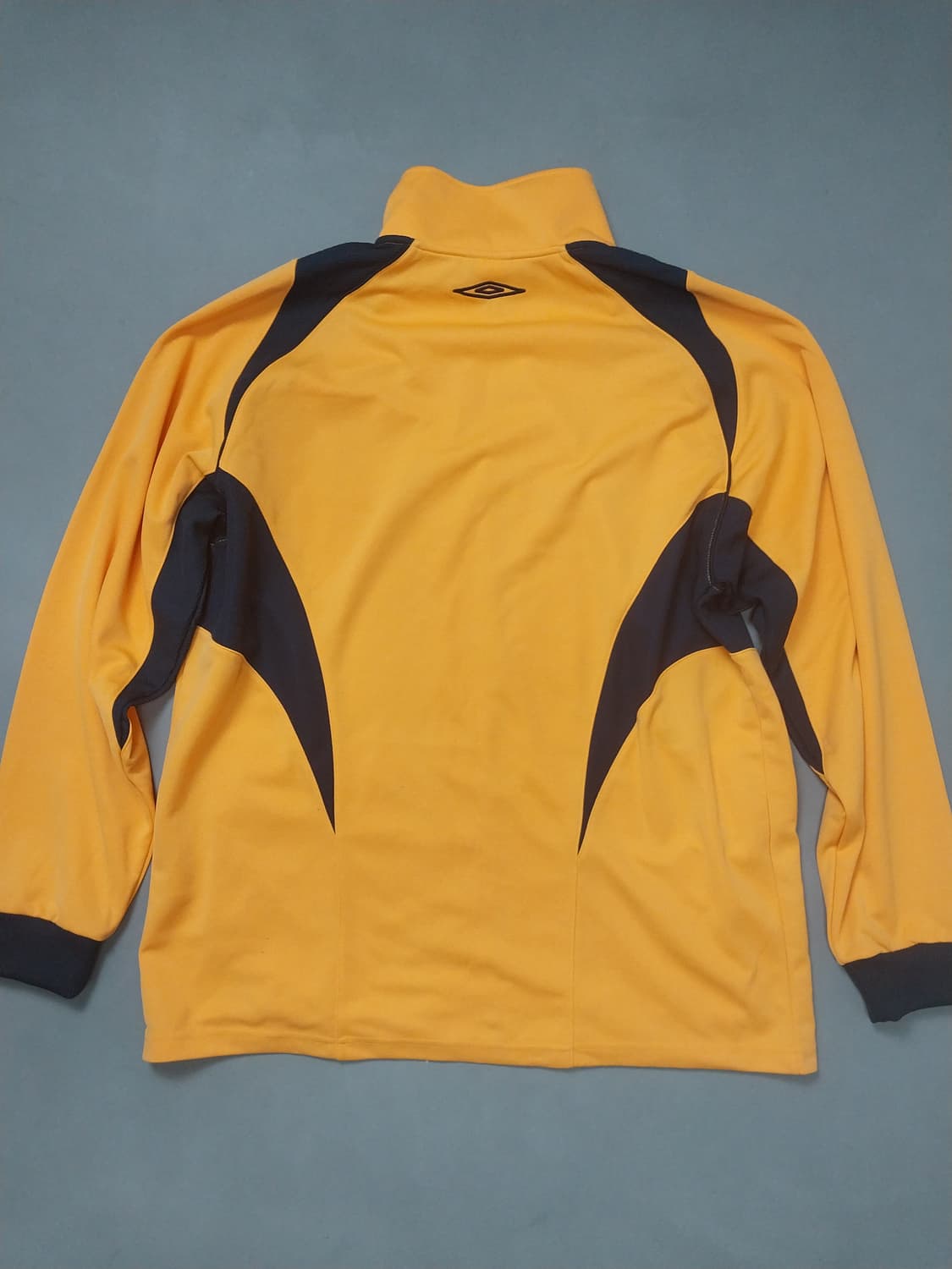 [2XL] 엄브로 오렌지 네이비 배색 저지 트랙탑 자켓 상품이미지6