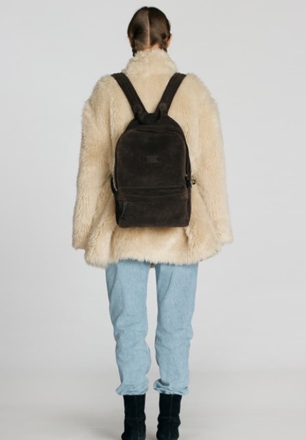 마지셔우드 스웨이드 백팩 브라운 상품이미지3