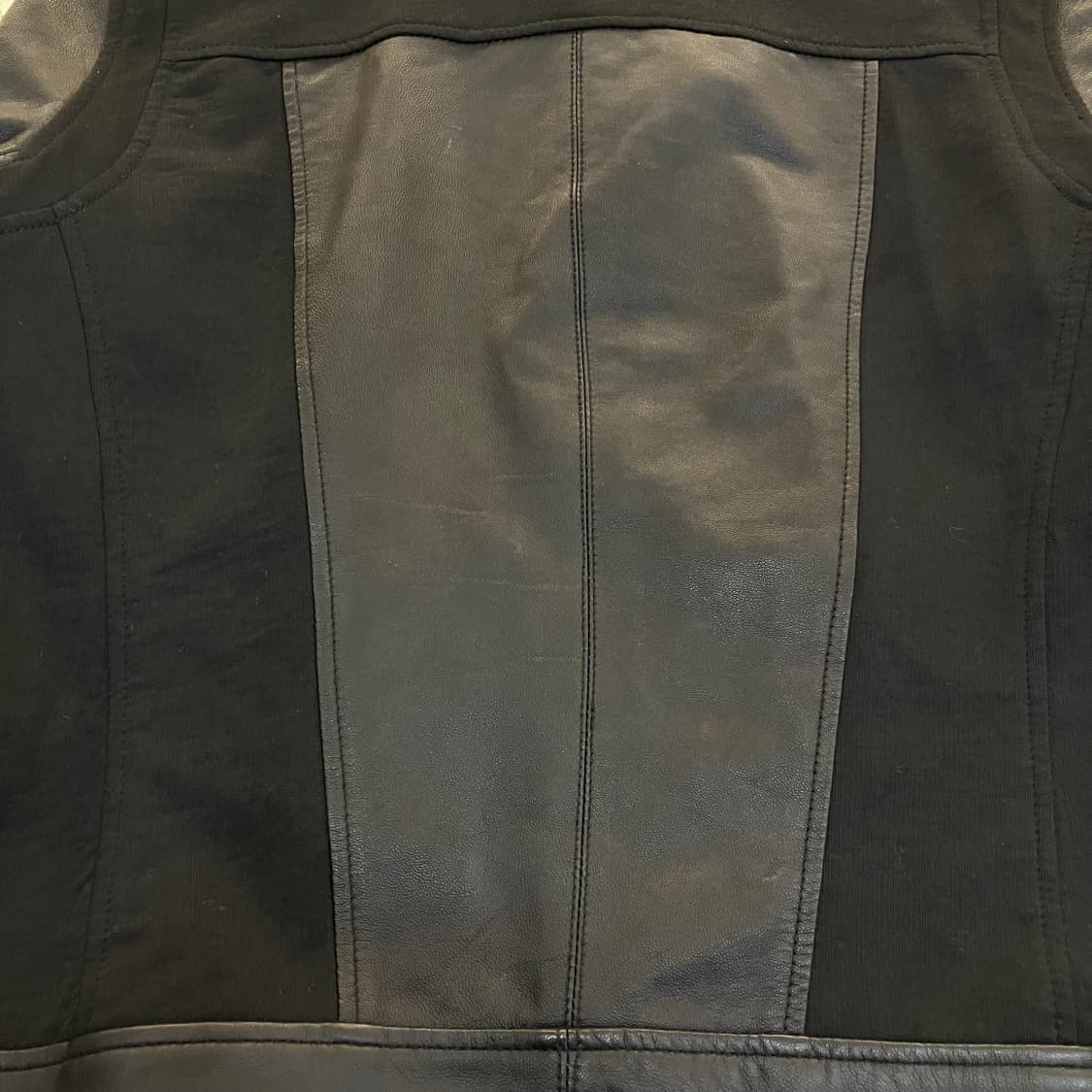 헬무트 랭 블랙 패널 레더 자켓 S 상품이미지4