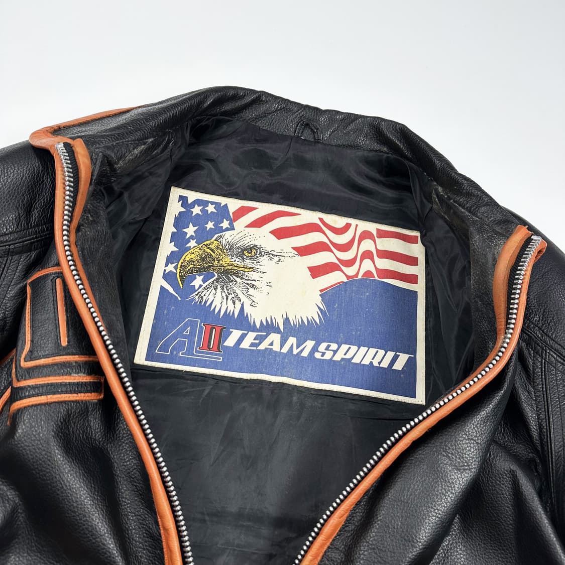 VTG 빈티지 아메리칸 소가죽 블랙 가죽자켓 (L) 상품이미지9