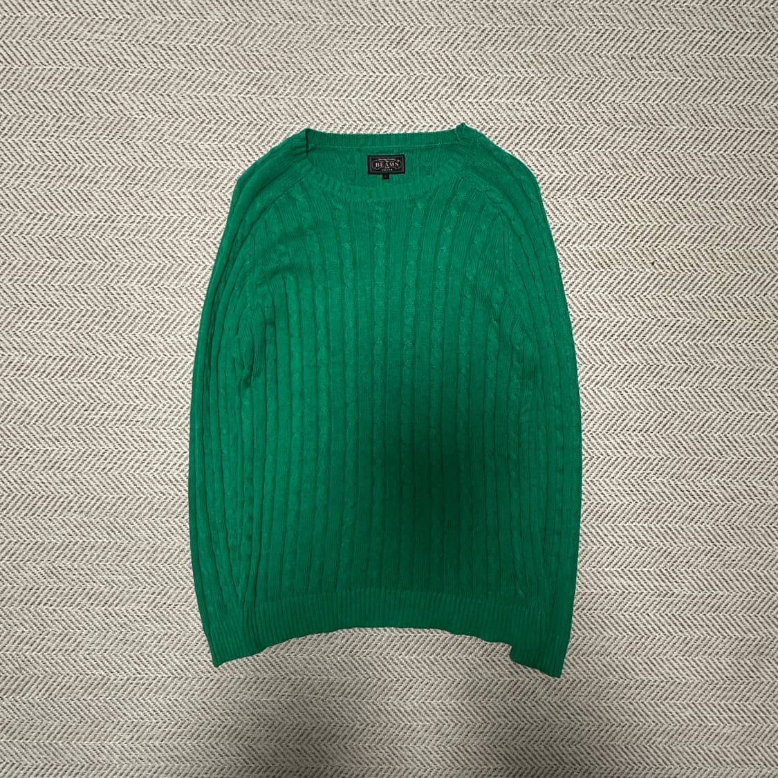 BEAMS PLUS japan knit green 상품이미지1
