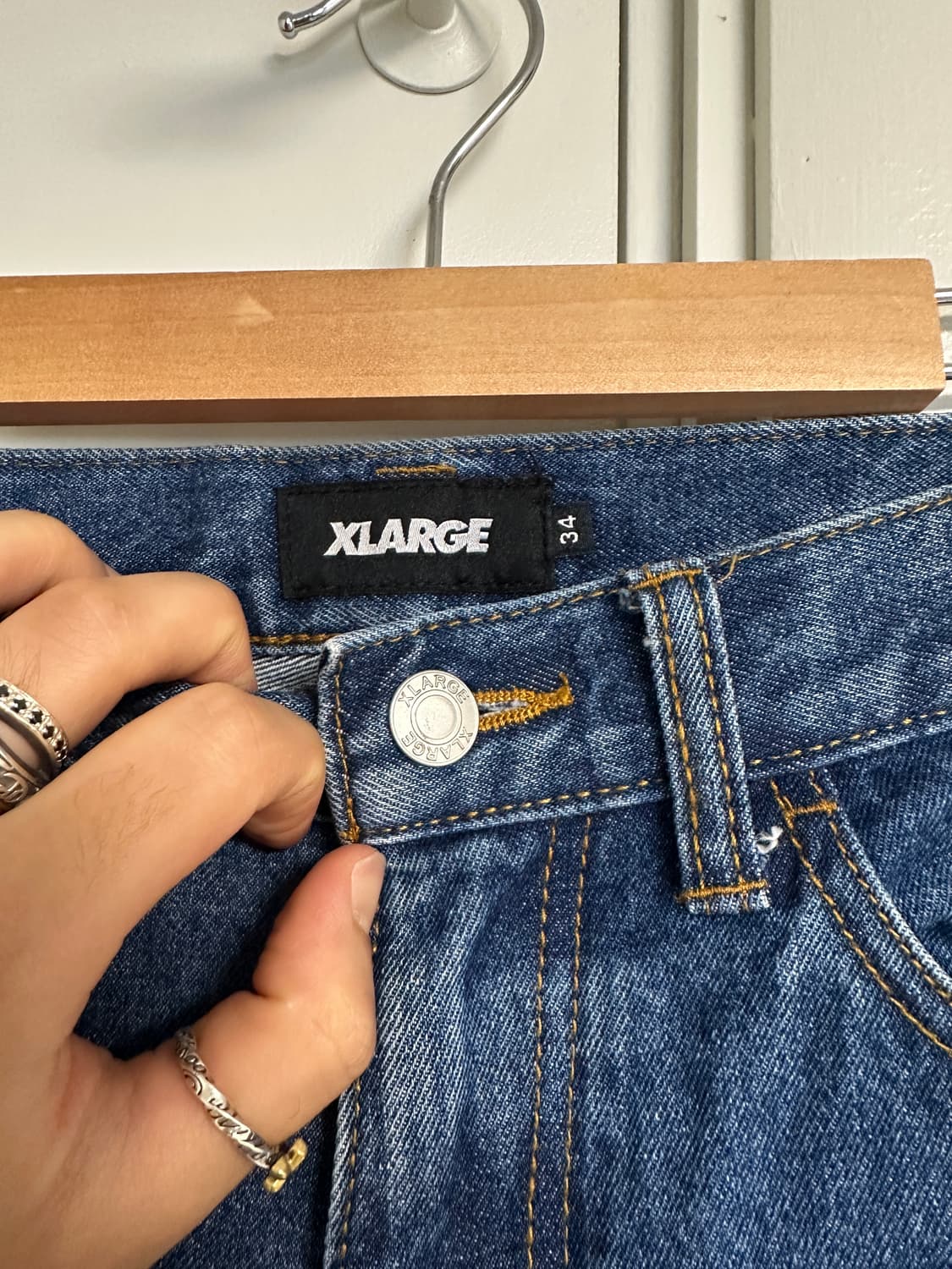 엑스라지 에일리언 카펜터 데님 쇼츠 자수 반바지 버뮤다팬츠 XLARGE 상품이미지4