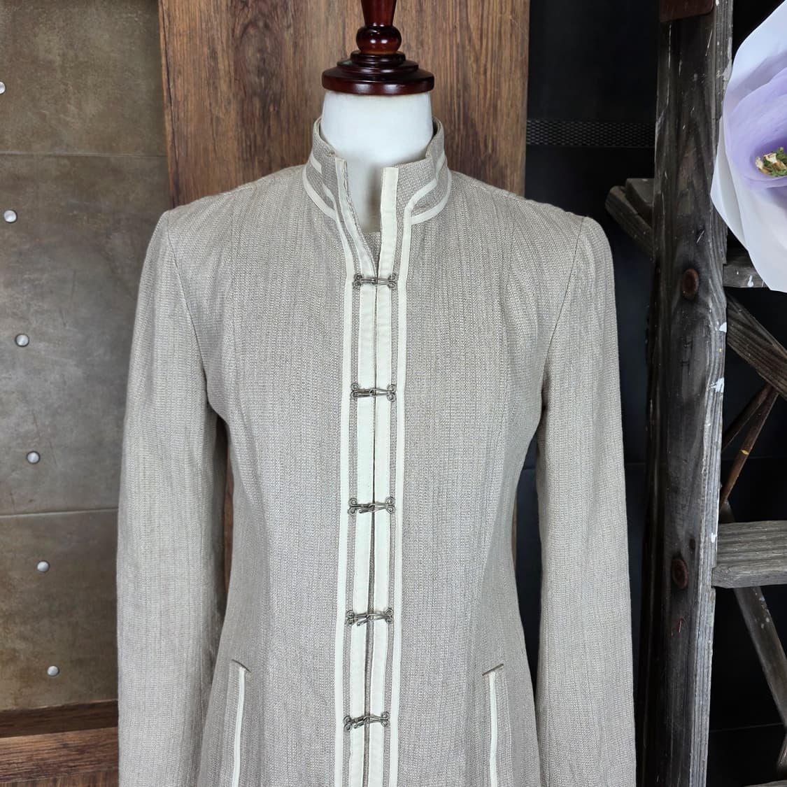 theory 린넨 오리엔탈 롱자켓 상품이미지2