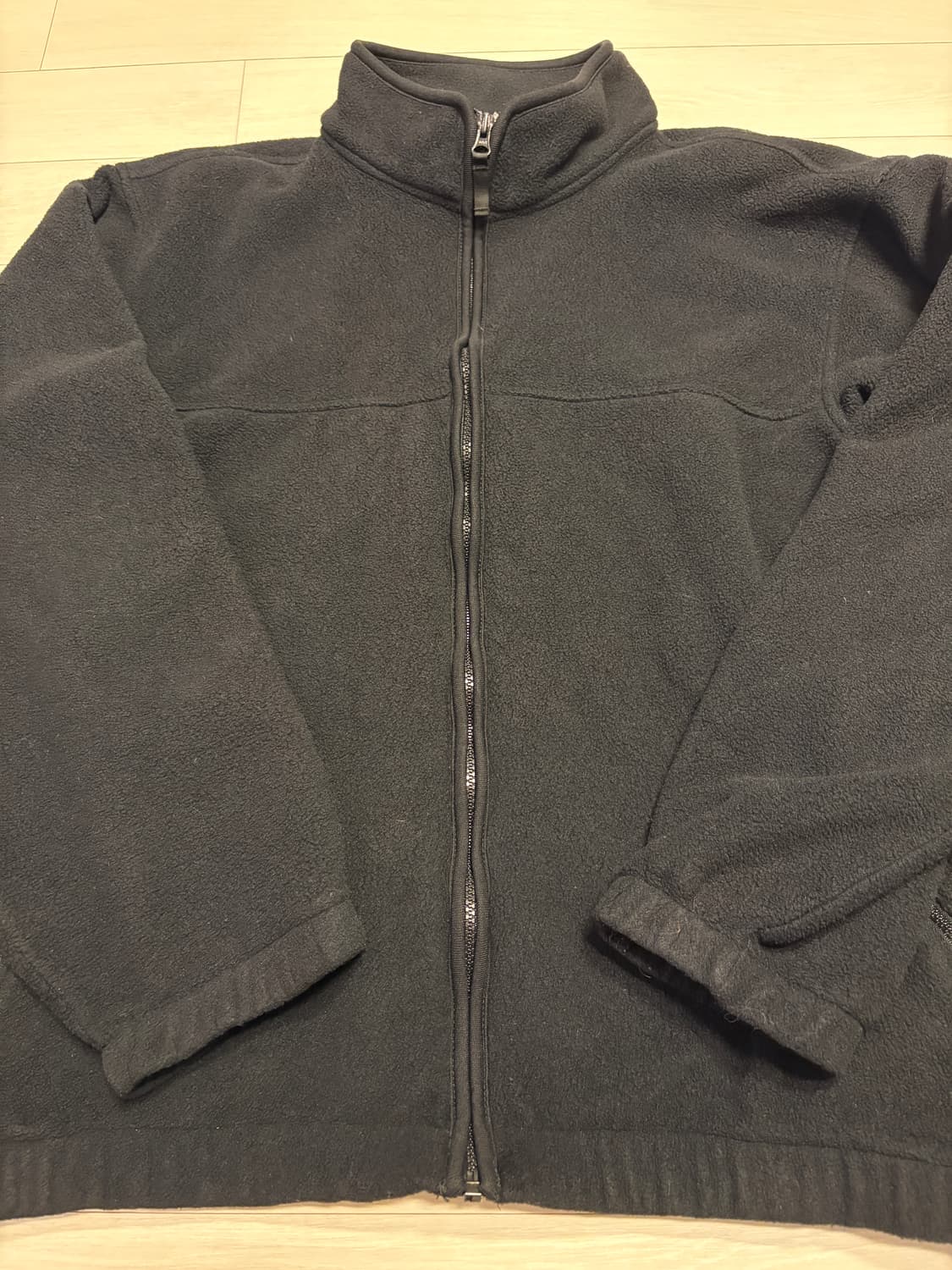 L)90s~00s 에디바우어 블랙 플리스 자켓 상품이미지2