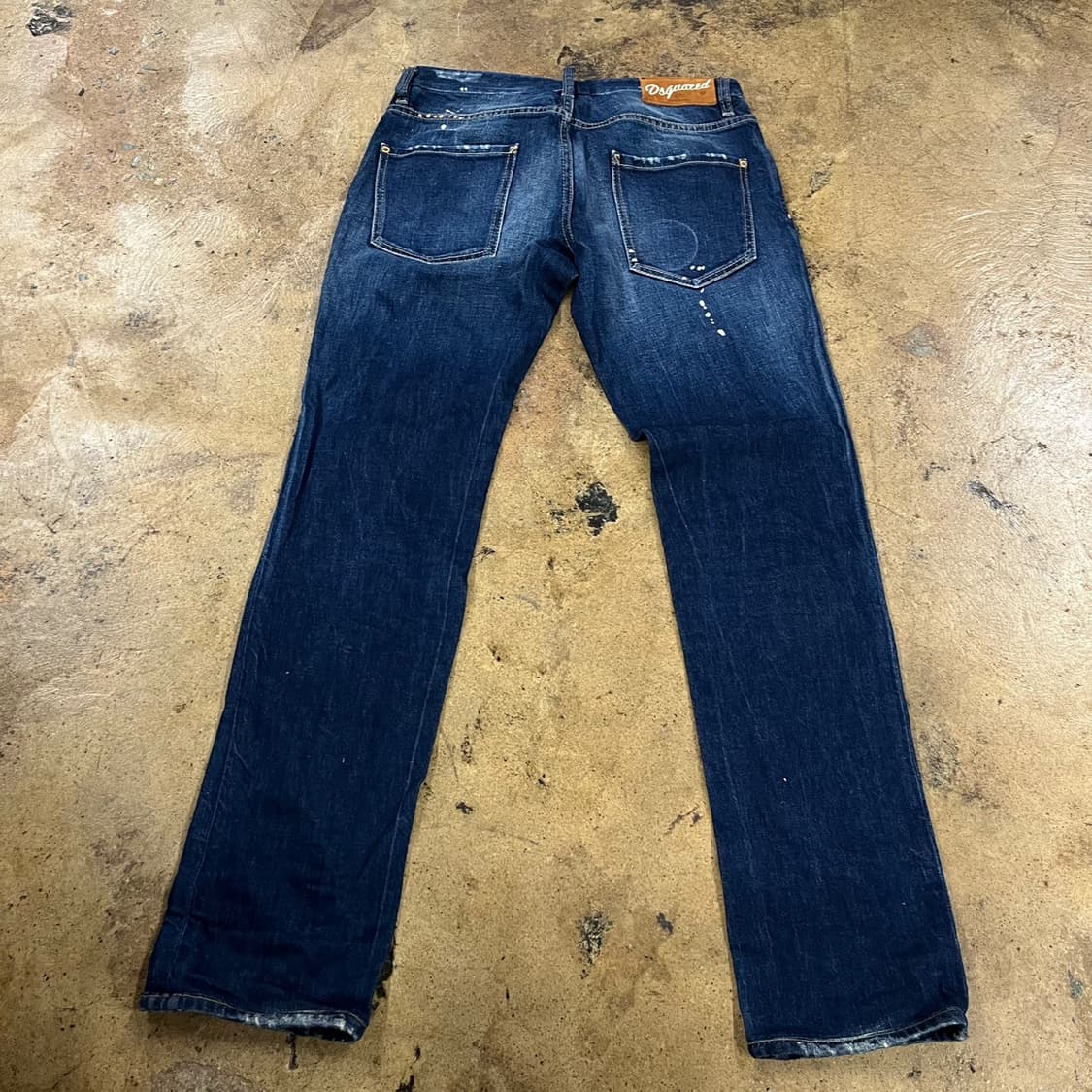[정품/46] Dsquared2 깃발 패치 데님 청바지 b16 상품이미지3