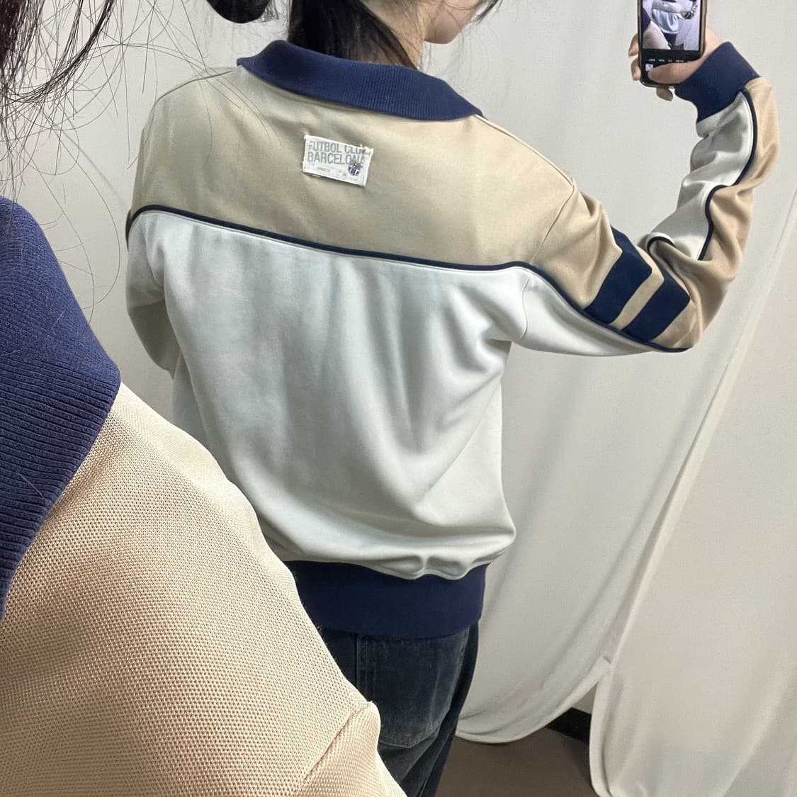 Nike 00’s Barcelona beige jersey 상품이미지3