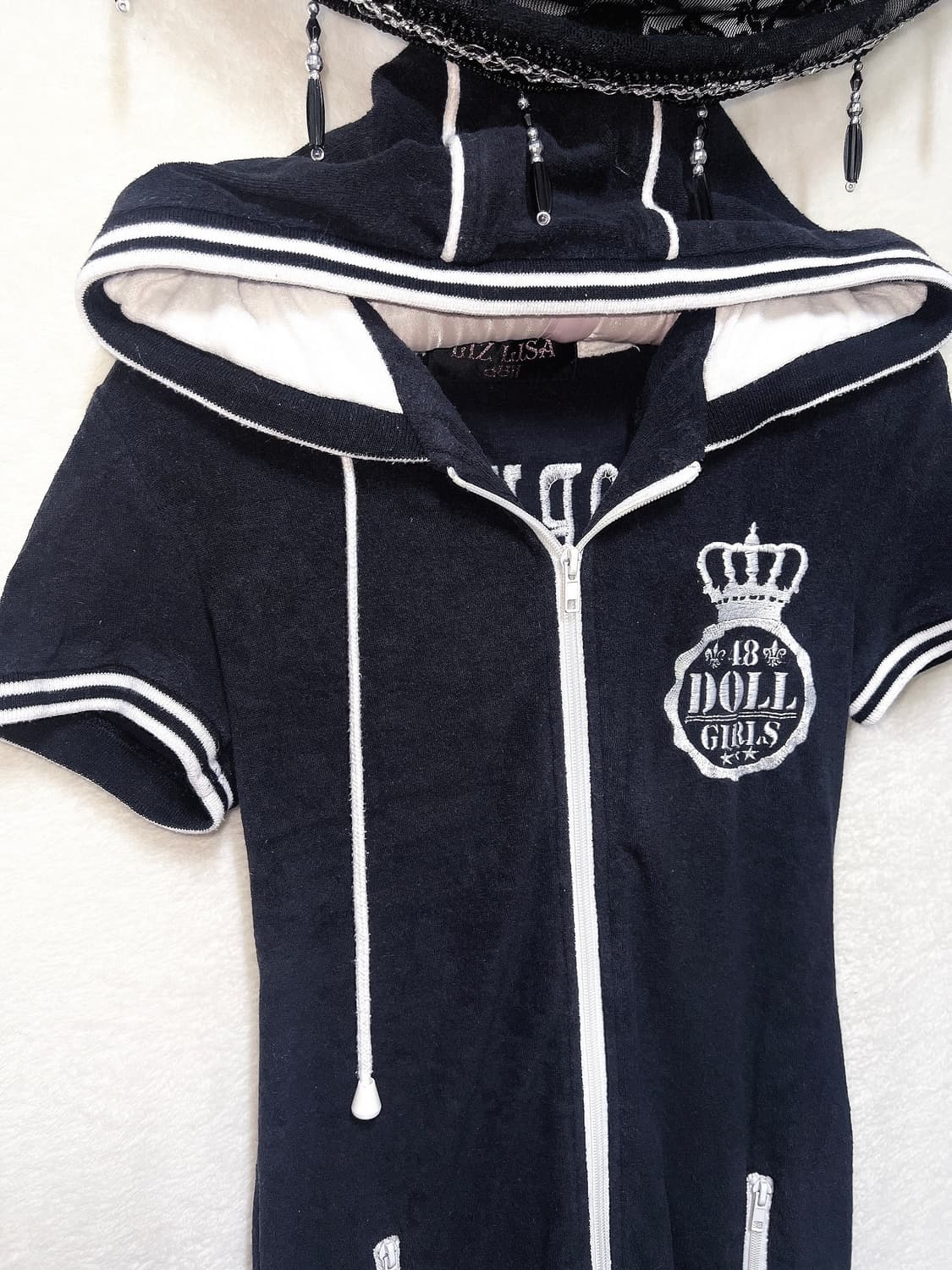 리즈리사돌 y2k 와투케 오네갸루 펑크 베메클 투웨이 후드집업 원피스 상품이미지9