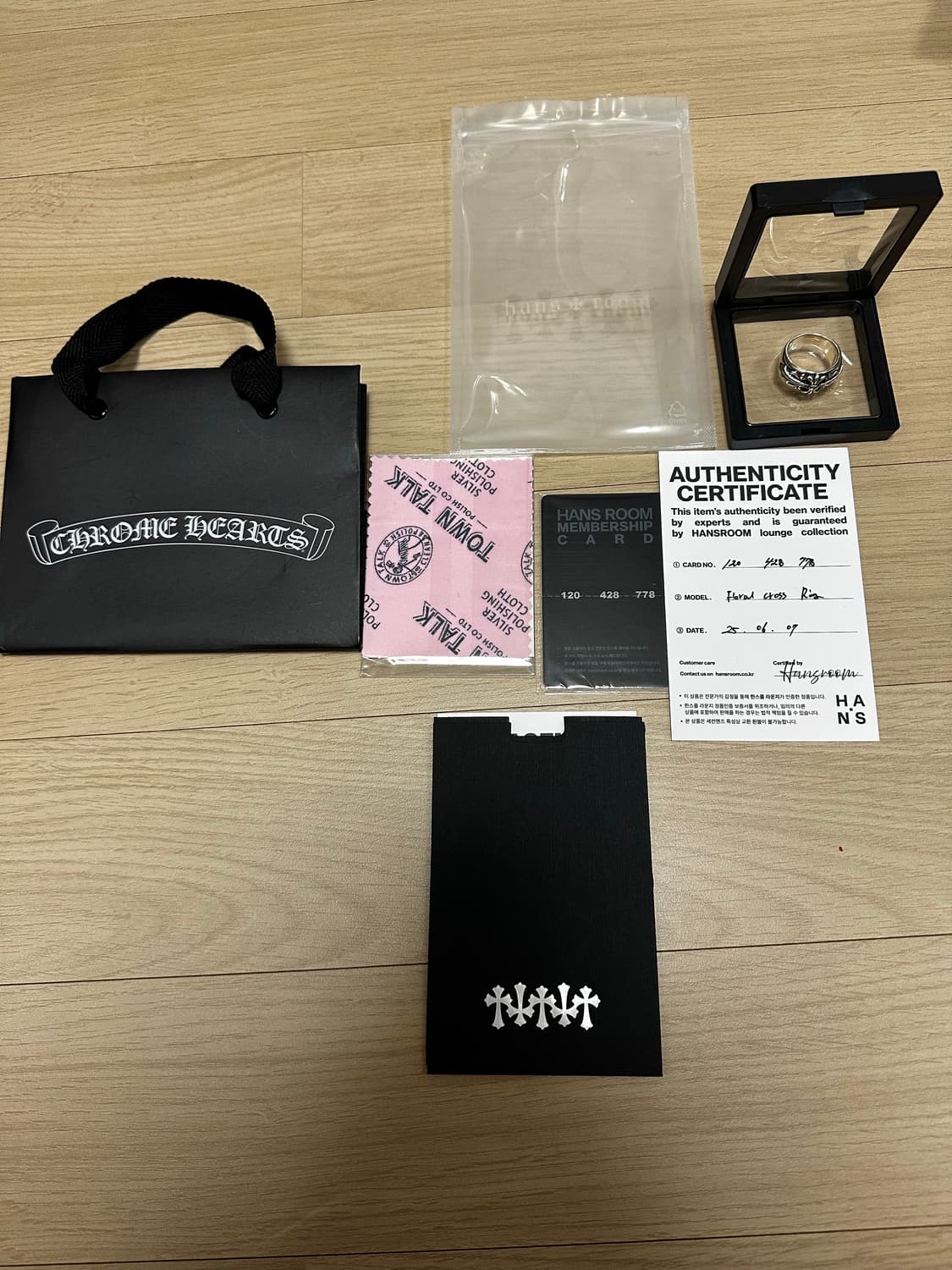 크롬하츠 플로랄크로스링 US10 상품이미지4