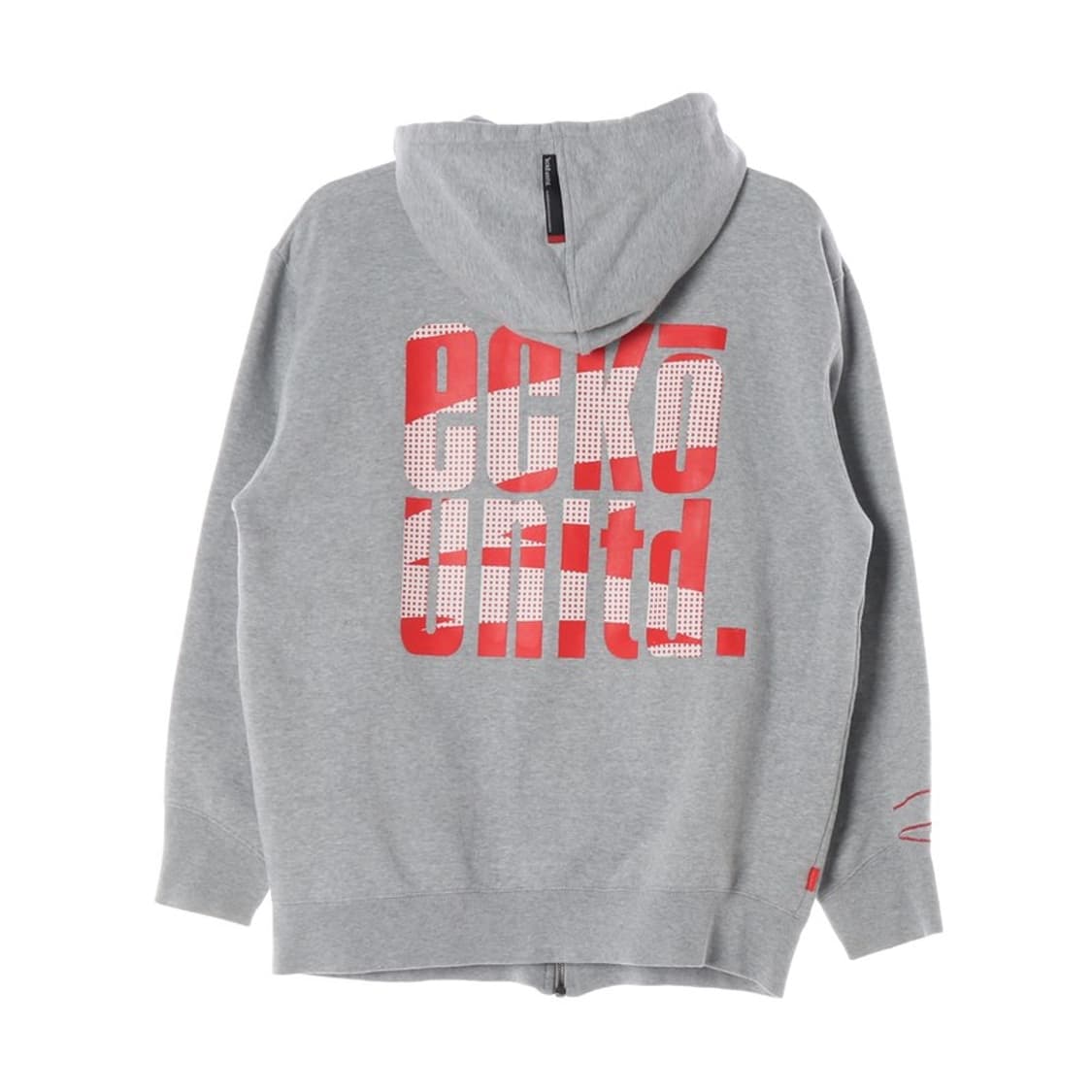 에코 언리미티드 빅로고 그레이 후드 집업 M 상품이미지2